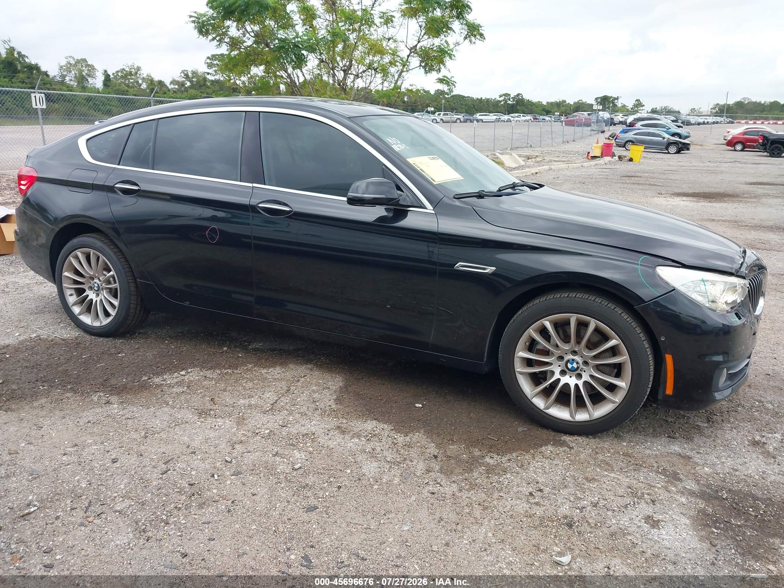 2015 Bmw 535i Gran Turismo   Black vin: WBA5M2C57FD872185
