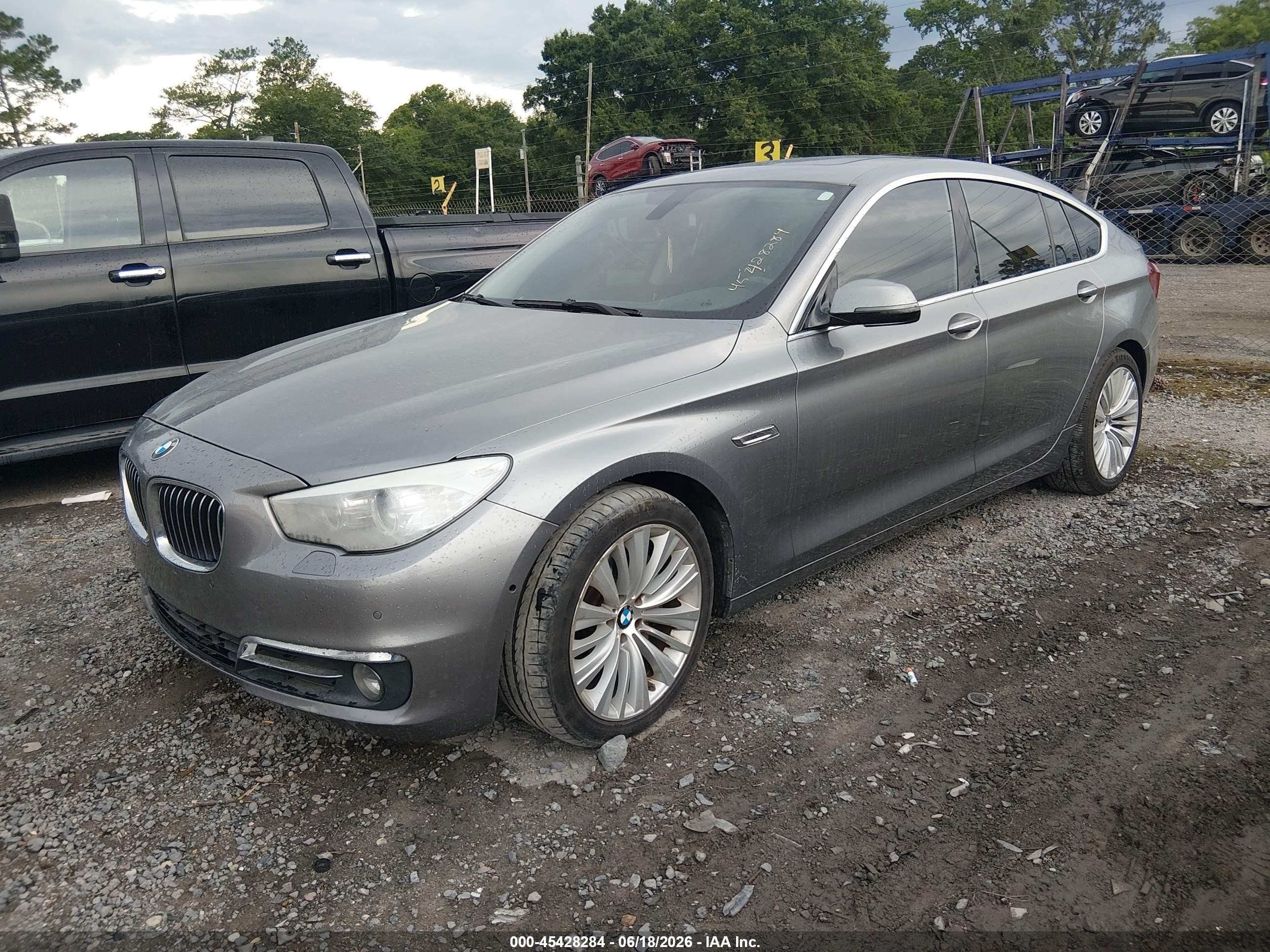 2015 Bmw 535i Gran Turismo   Gray vin: WBA5M2C57FGH99093