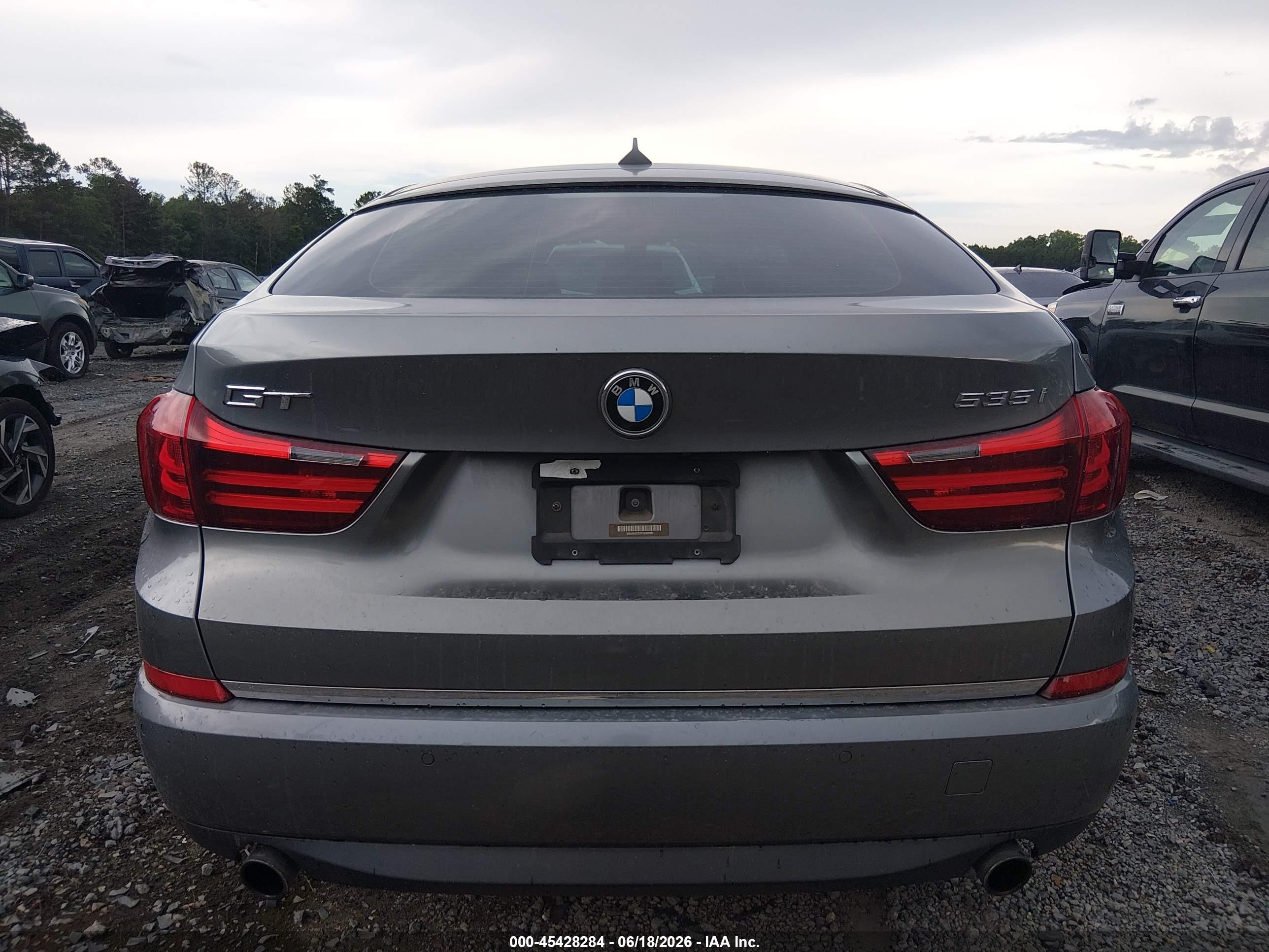 2015 Bmw 535i Gran Turismo   Gray vin: WBA5M2C57FGH99093
