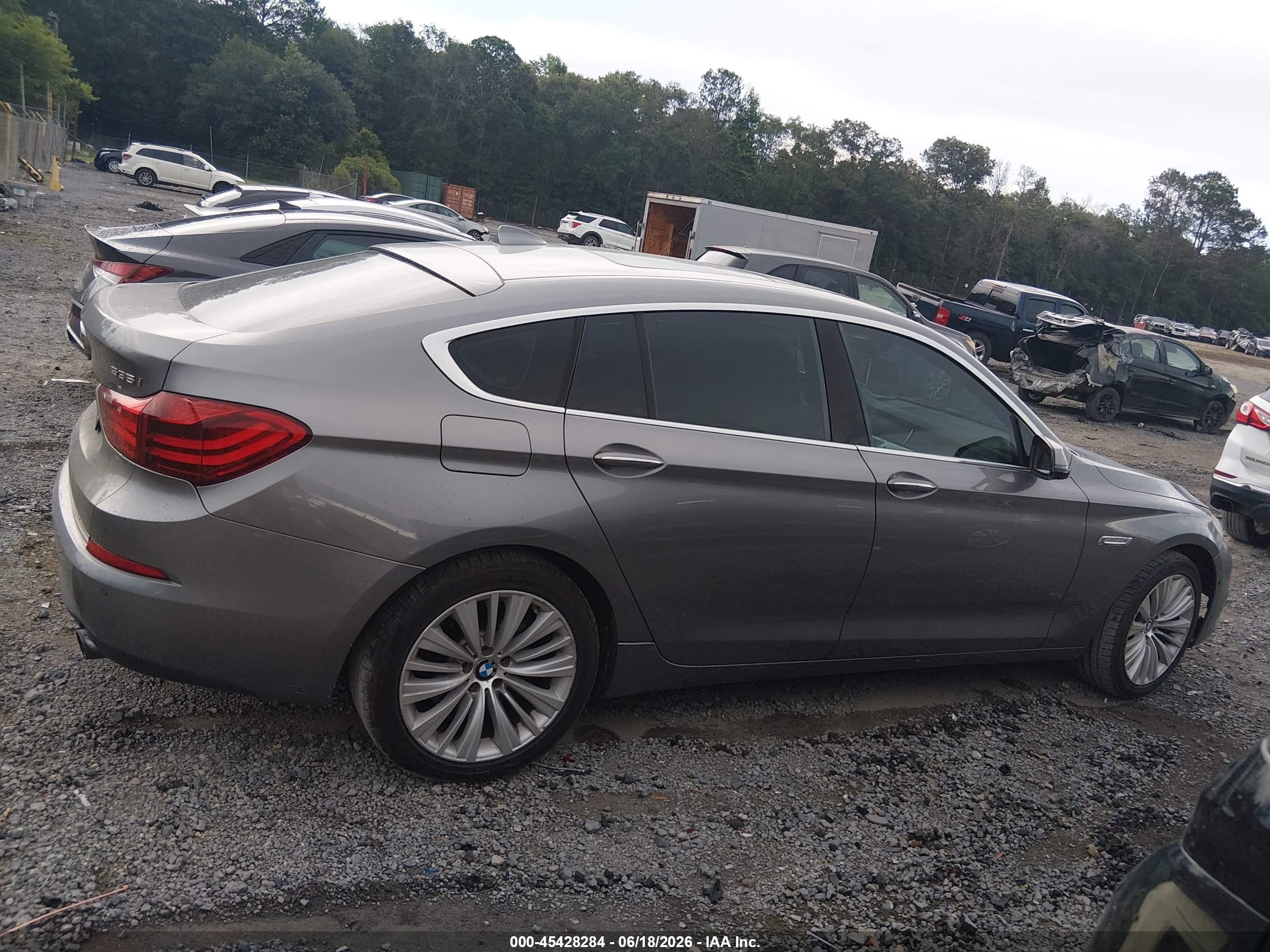 2015 Bmw 535i Gran Turismo   Gray vin: WBA5M2C57FGH99093