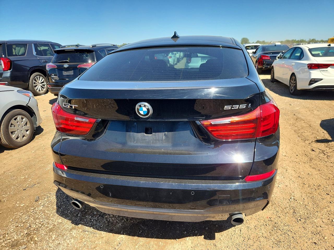 2014 Bmw 535 Xigt Черный vin: WBA5M4C50ED183390