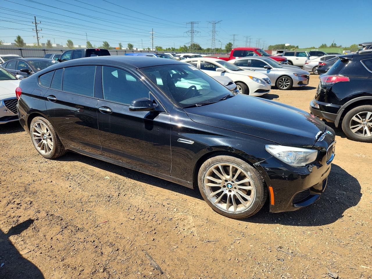 2014 Bmw 535 Xigt Черный vin: WBA5M4C50ED183390