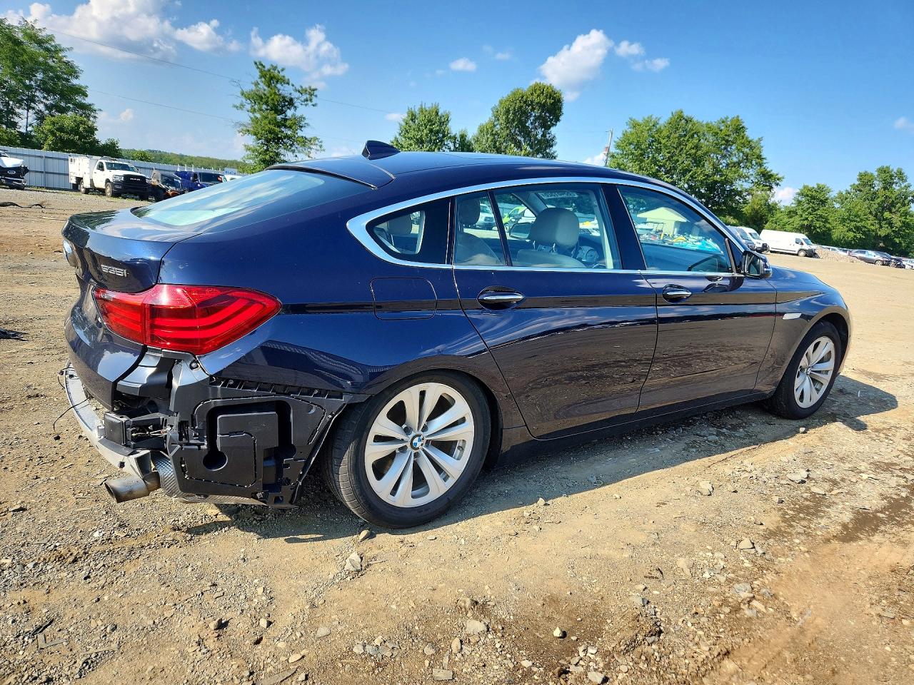 2014 Bmw 535 Xigt Blue vin: WBA5M4C54ED183392