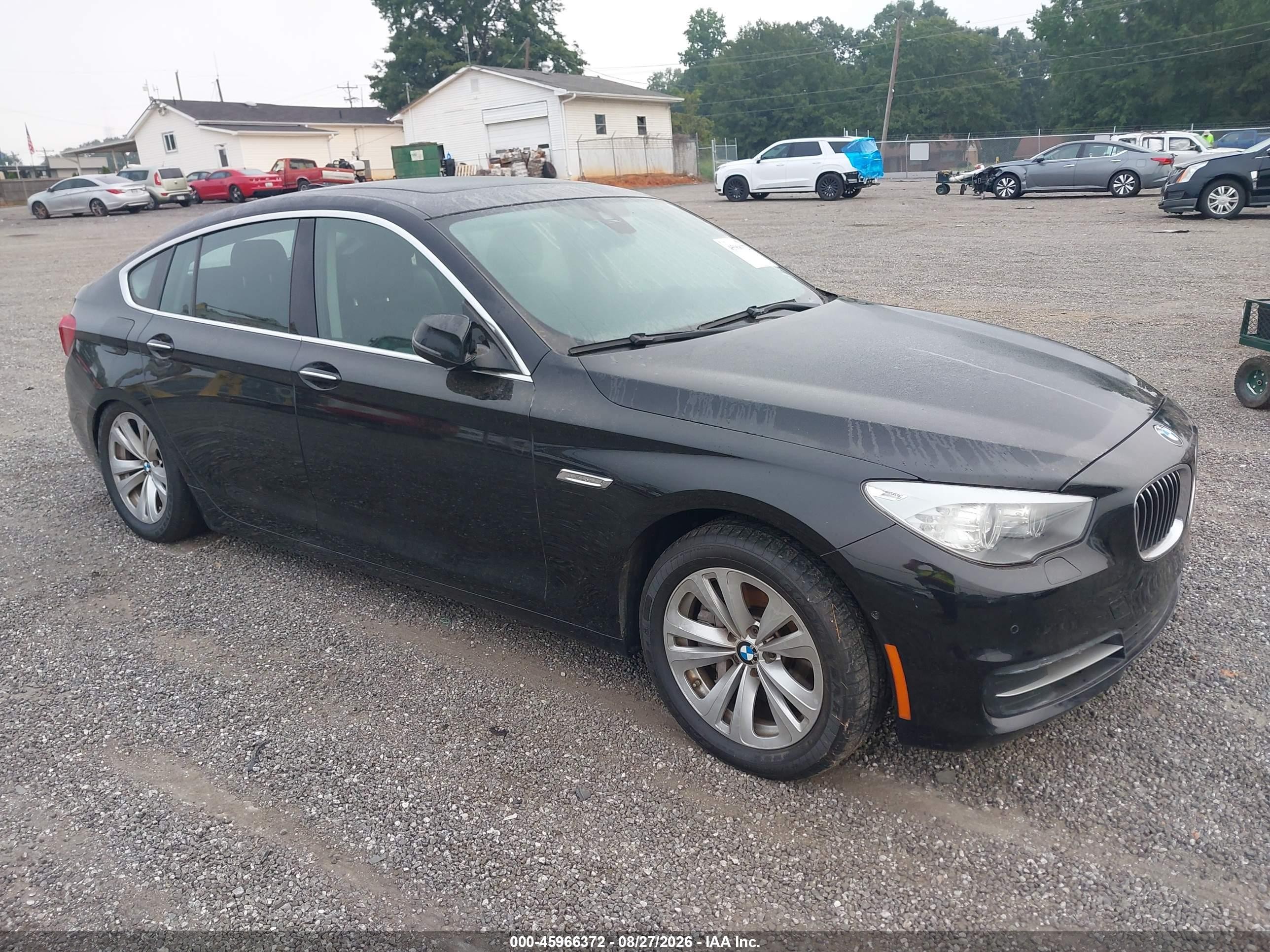 2014 Bmw 535i Gran Turismo Xdrive Black vin: WBA5M4C55ED183353