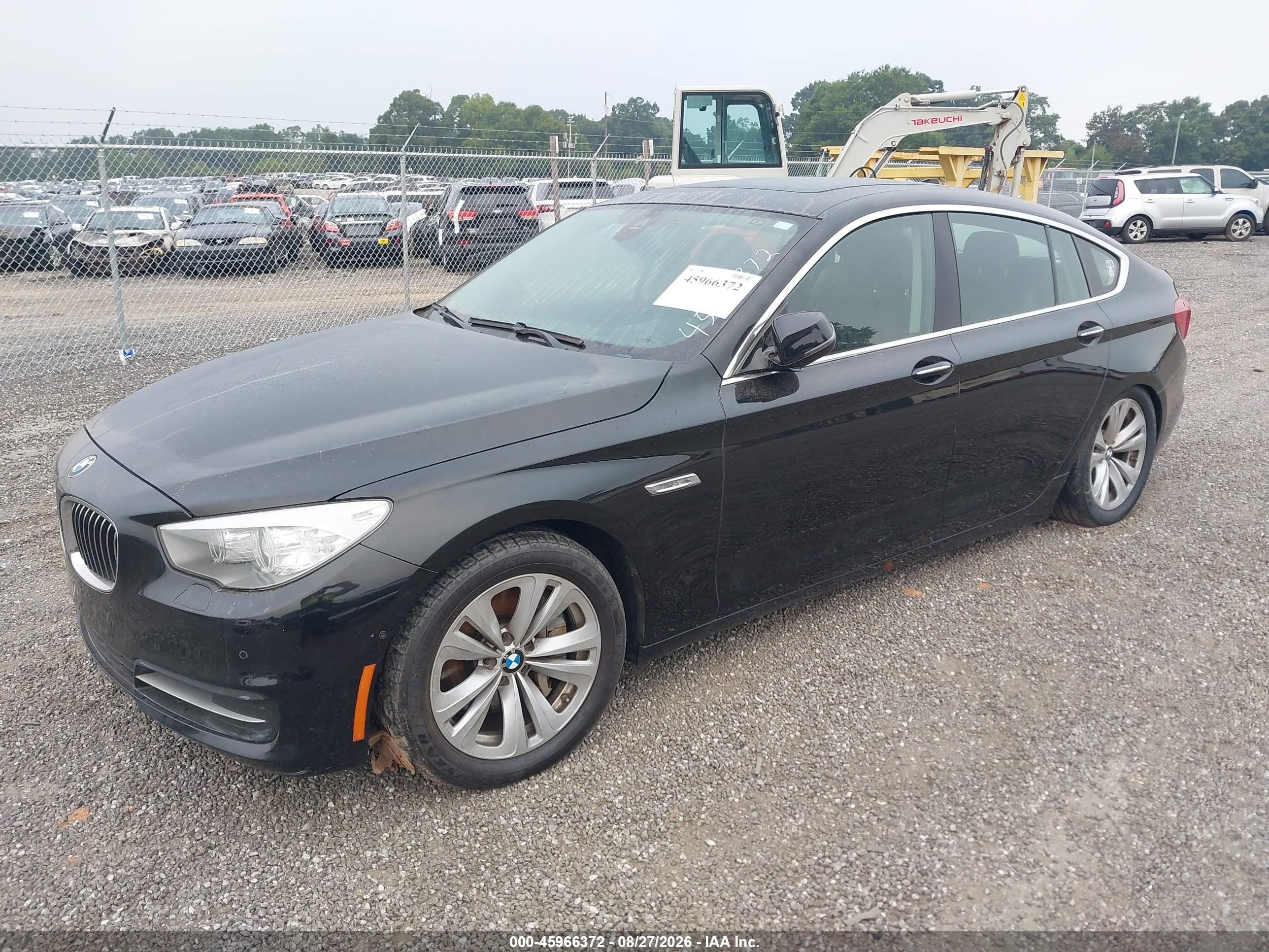 2014 Bmw 535i Gran Turismo Xdrive Черный vin: WBA5M4C55ED183353
