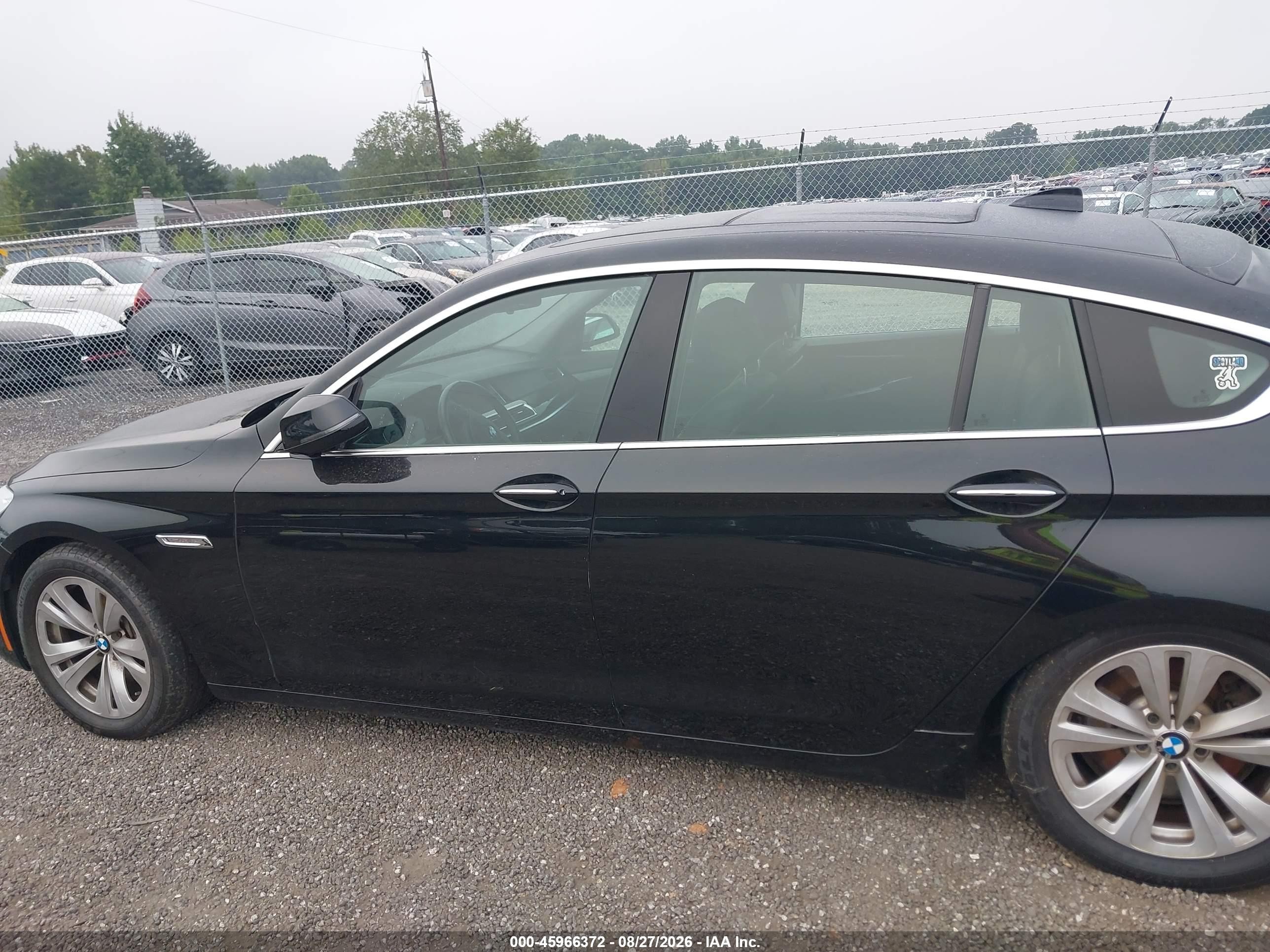 2014 Bmw 535i Gran Turismo Xdrive Черный vin: WBA5M4C55ED183353