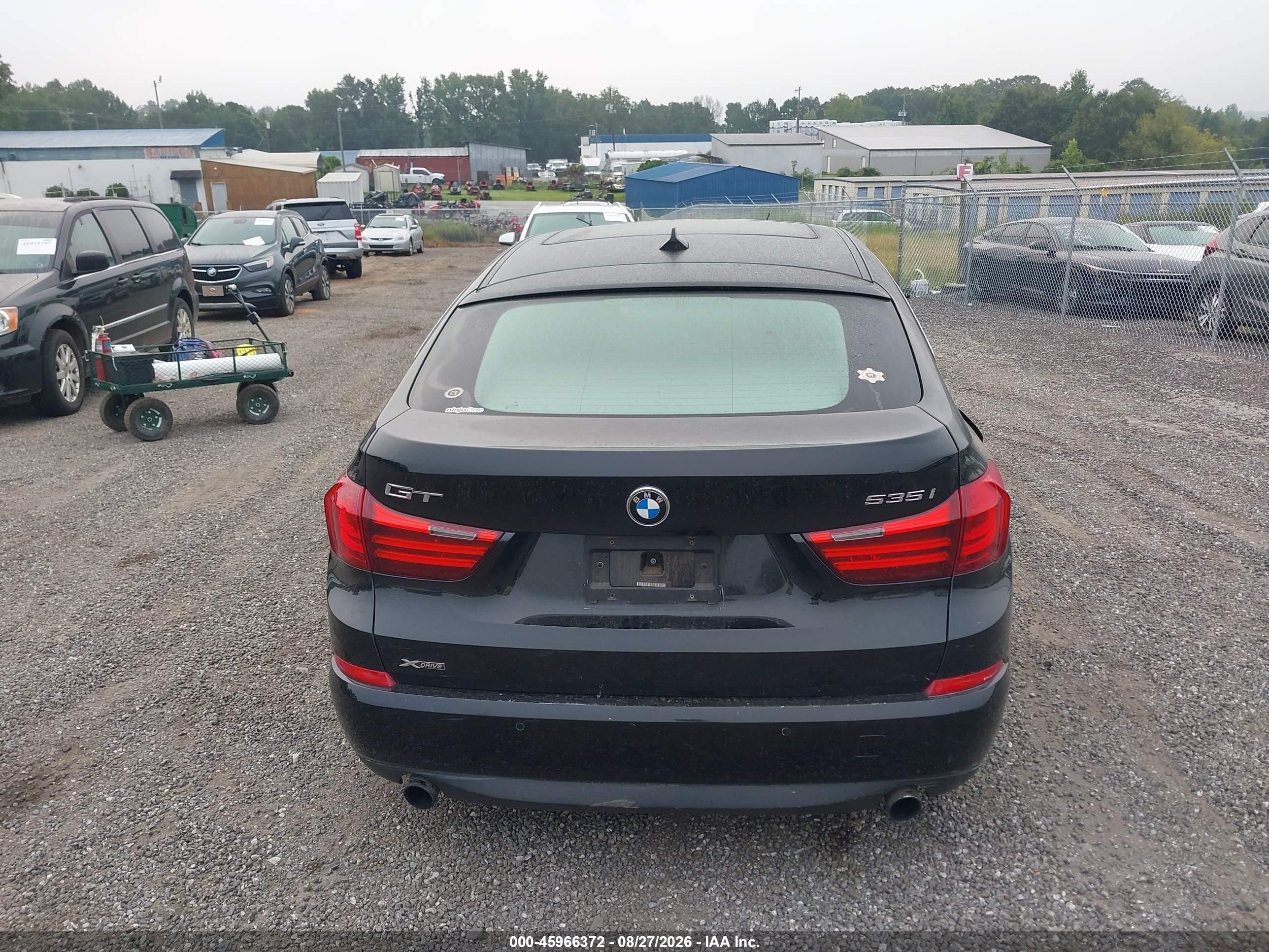 2014 Bmw 535i Gran Turismo Xdrive Черный vin: WBA5M4C55ED183353