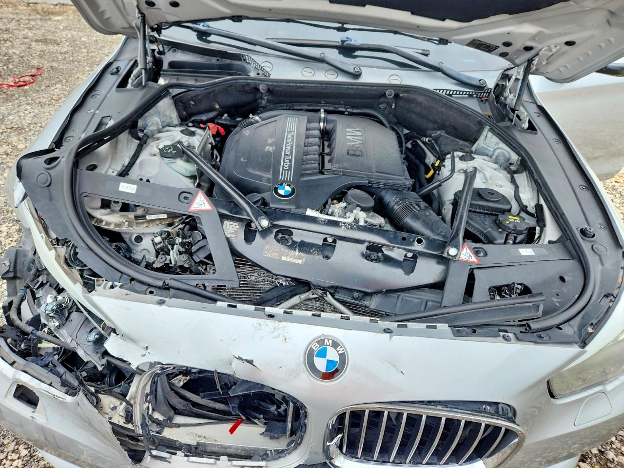 2015 Bmw 535 Xigt Silver vin: WBA5M4C55FD183967