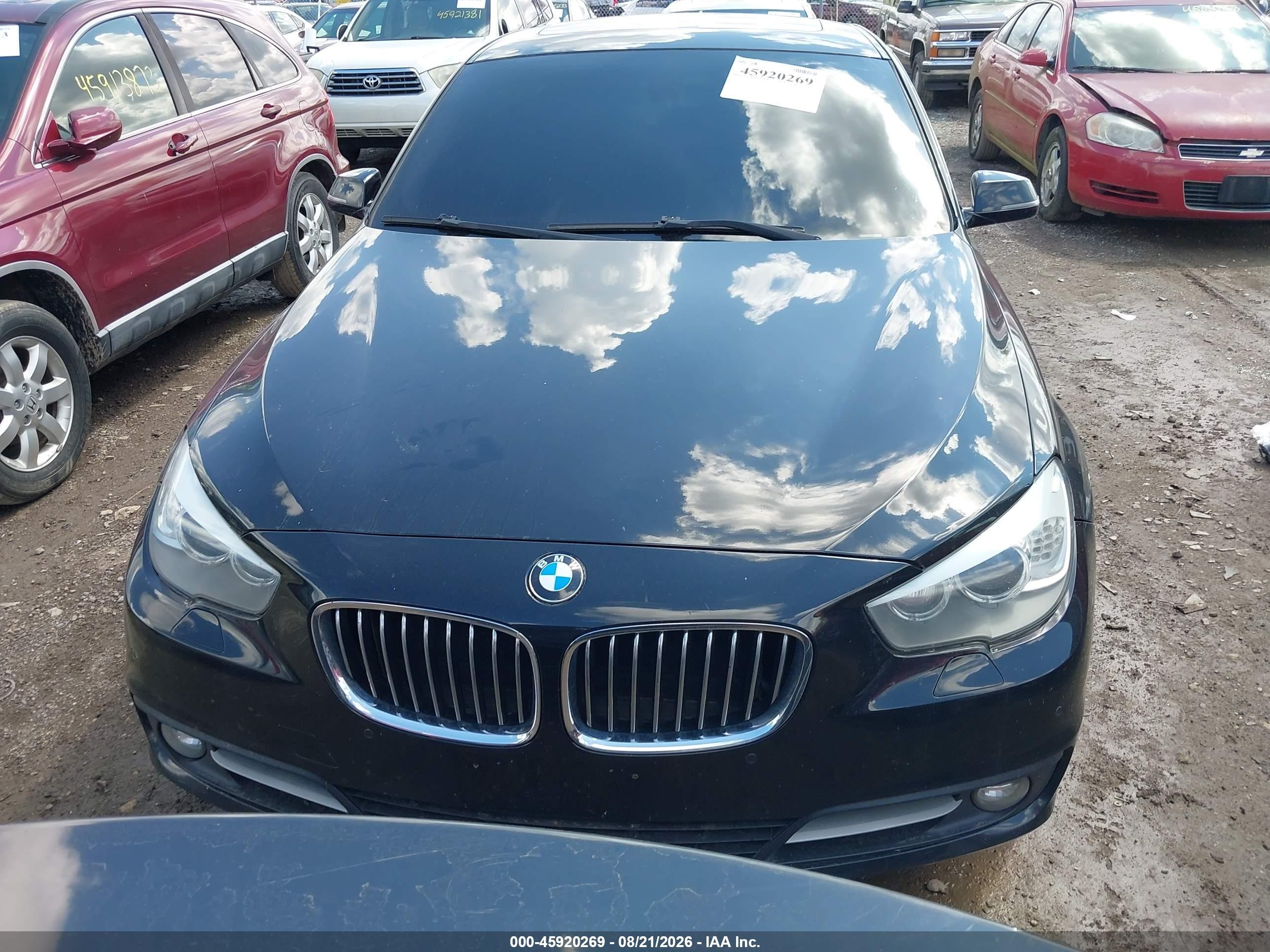 2015 Bmw 535i Gran Turismo Xdrive Черный vin: WBA5M4C57FD184053