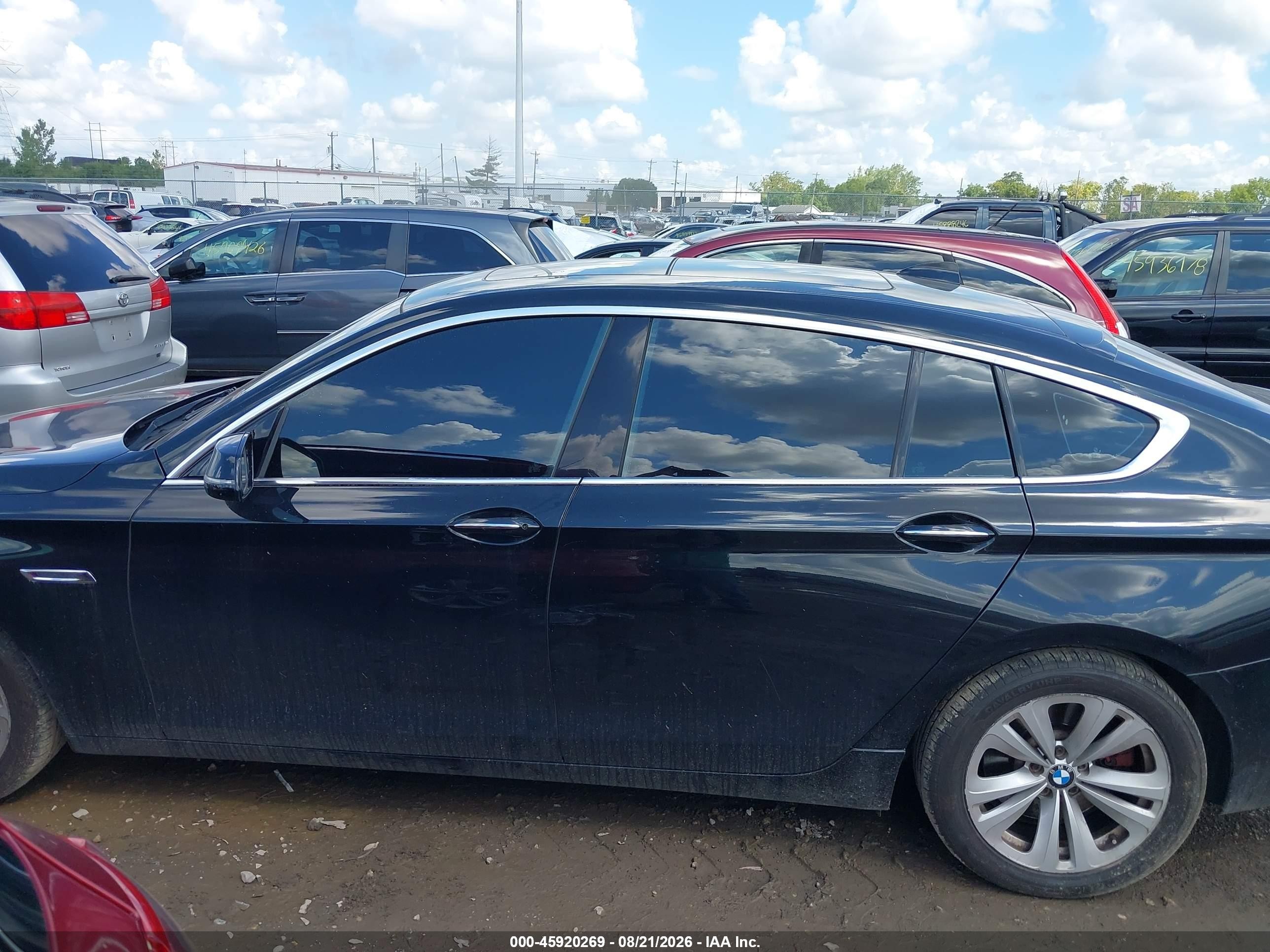 2015 Bmw 535i Gran Turismo Xdrive Черный vin: WBA5M4C57FD184053