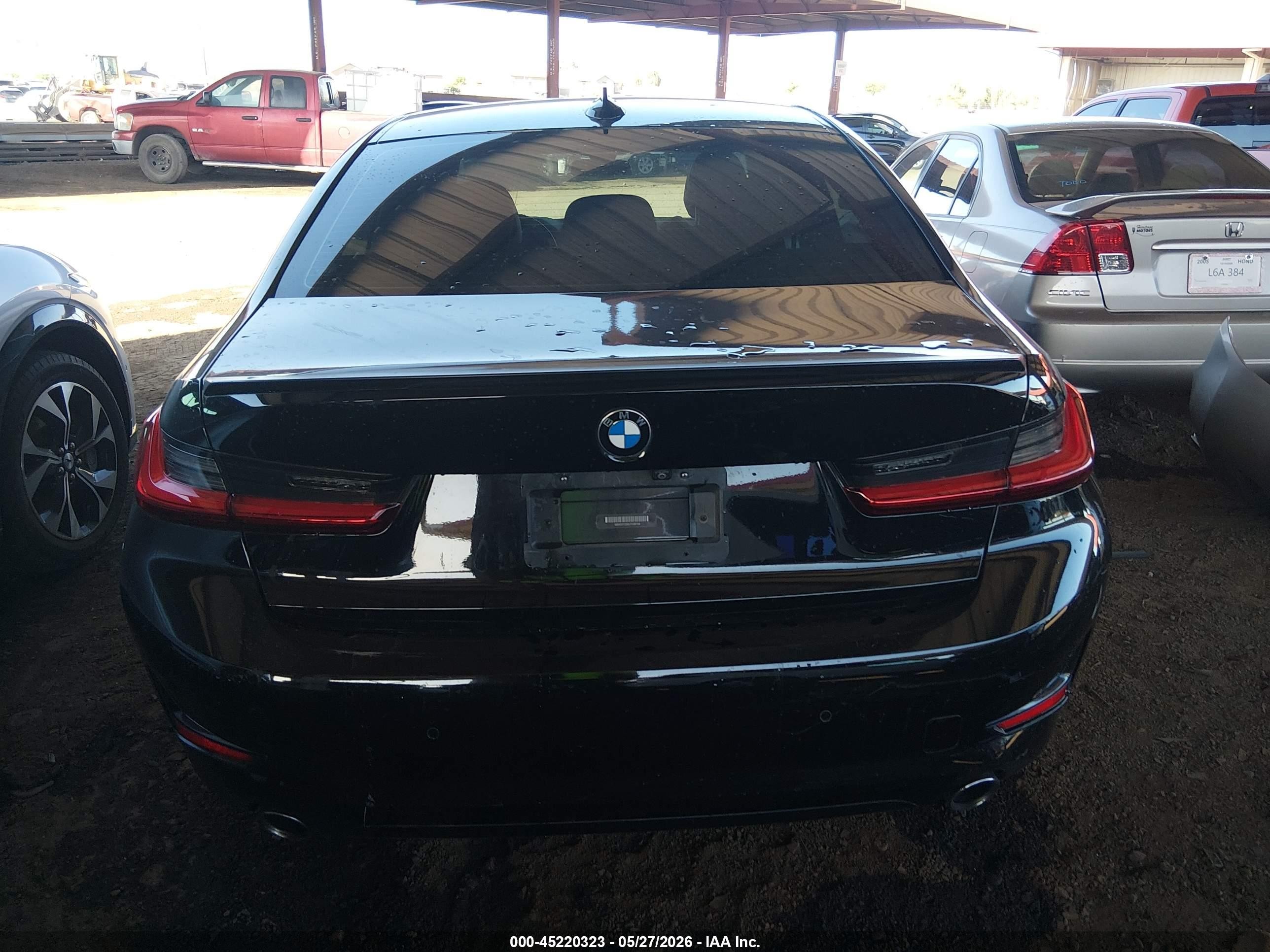 2020 Bmw 330i   Black vin: WBA5R1C09LFH38104