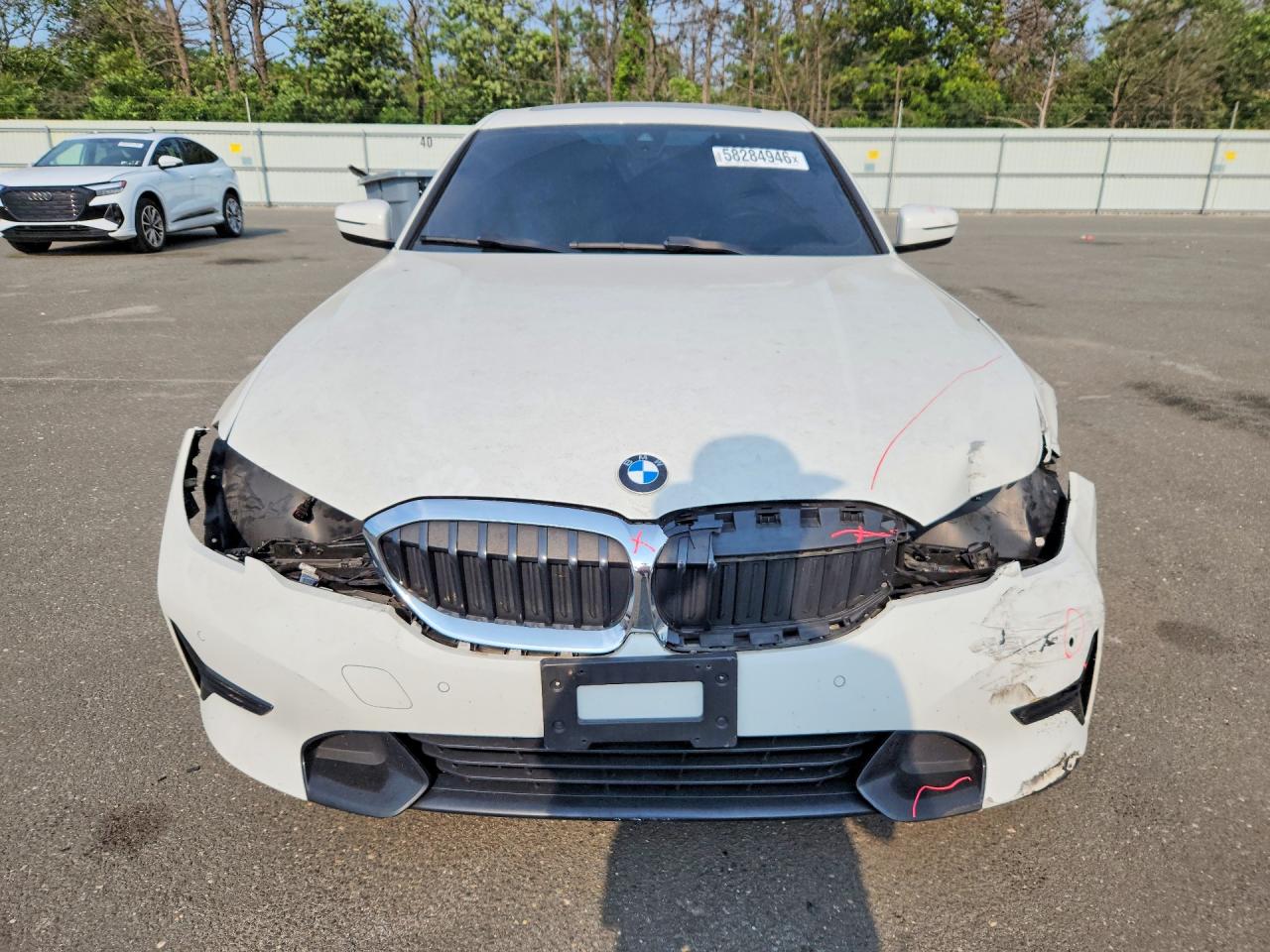 2020 Bmw 330xi Белый vin: WBA5R7C03LFH41356