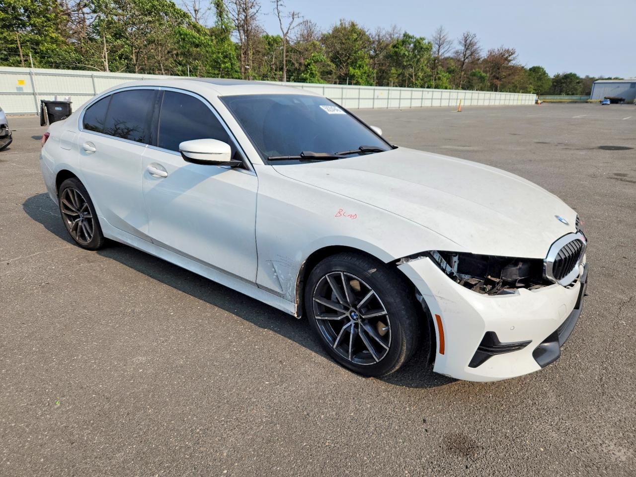 2020 Bmw 330xi Белый vin: WBA5R7C03LFH41356