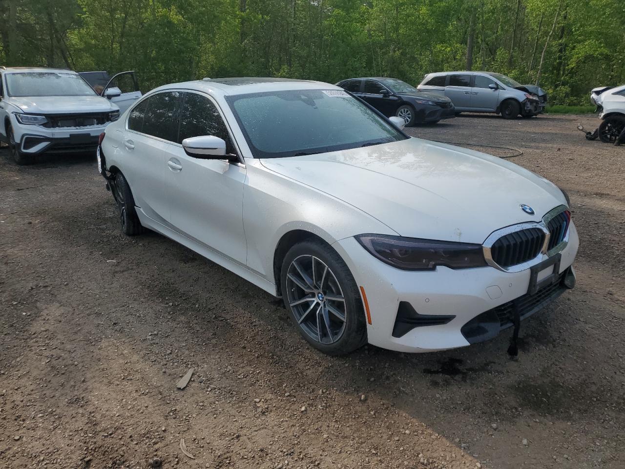 2020 Bmw 330xi    White vin: WBA5R7C04LFH53418