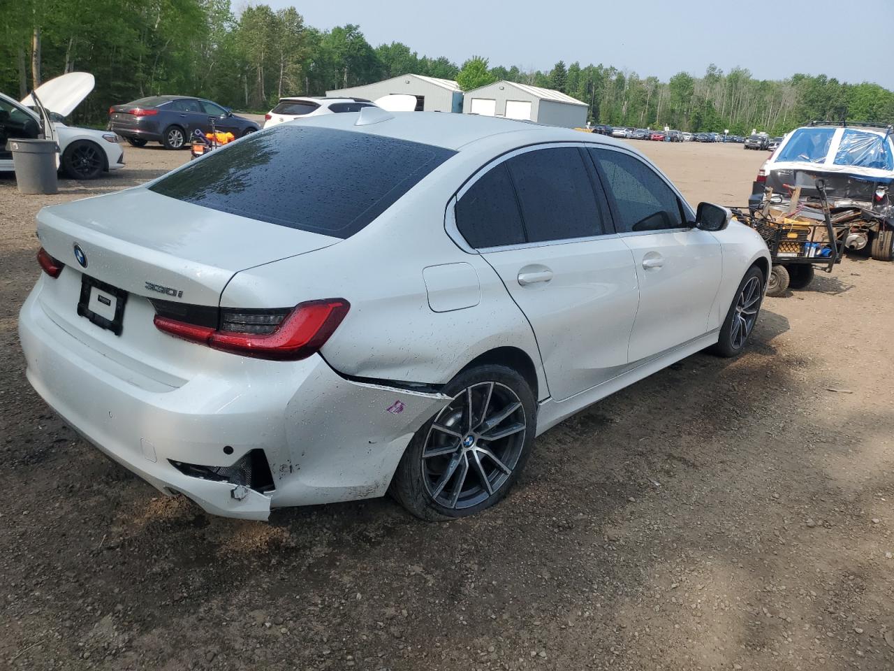 2020 Bmw 330xi    White vin: WBA5R7C04LFH53418