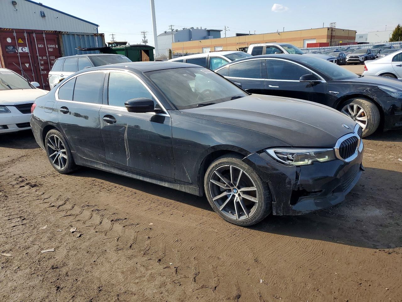 2019 Bmw 330xi Черный vin: WBA5R7C51KAJ82944