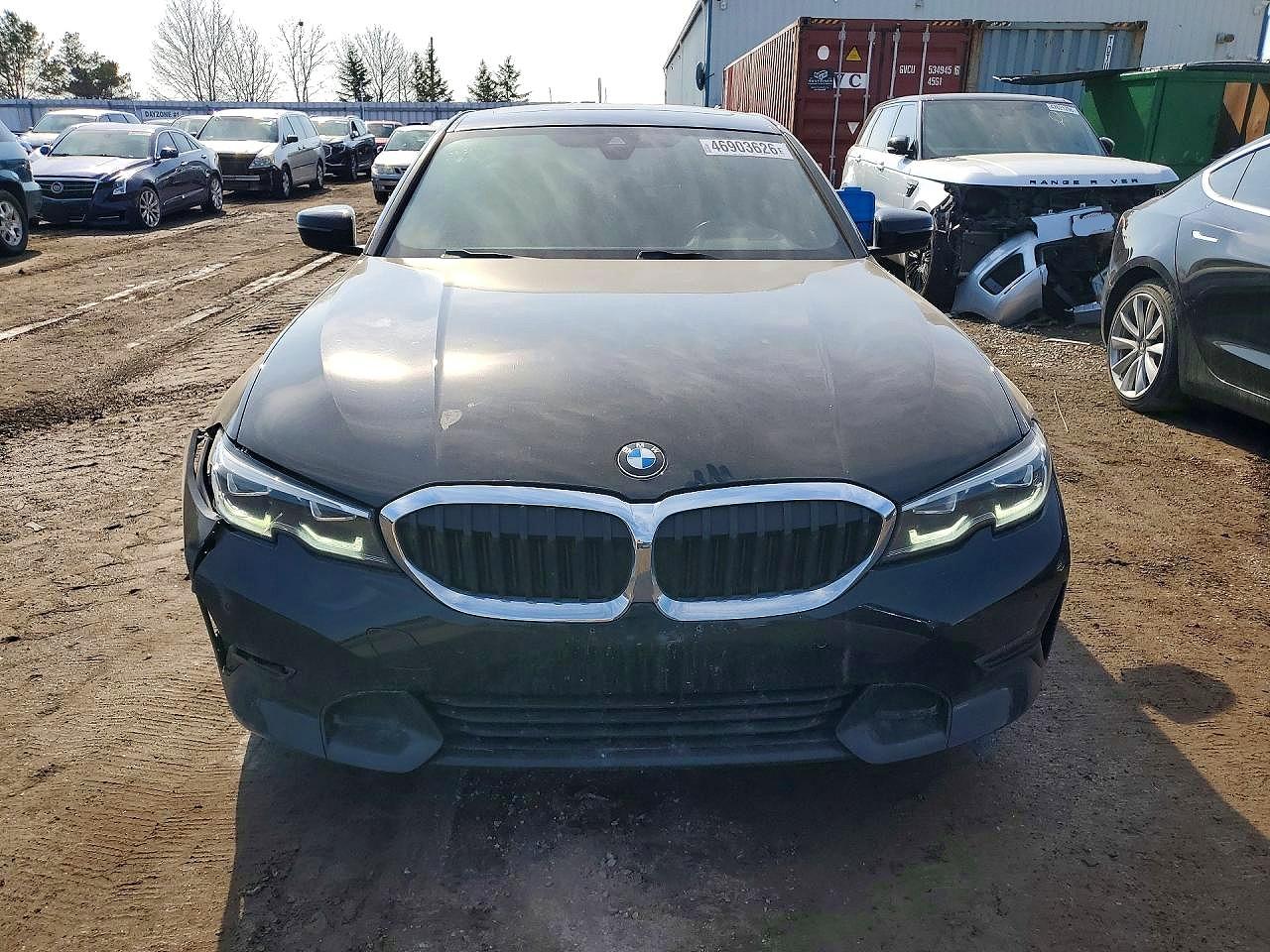 2019 Bmw 330xi Черный vin: WBA5R7C51KAJ82944