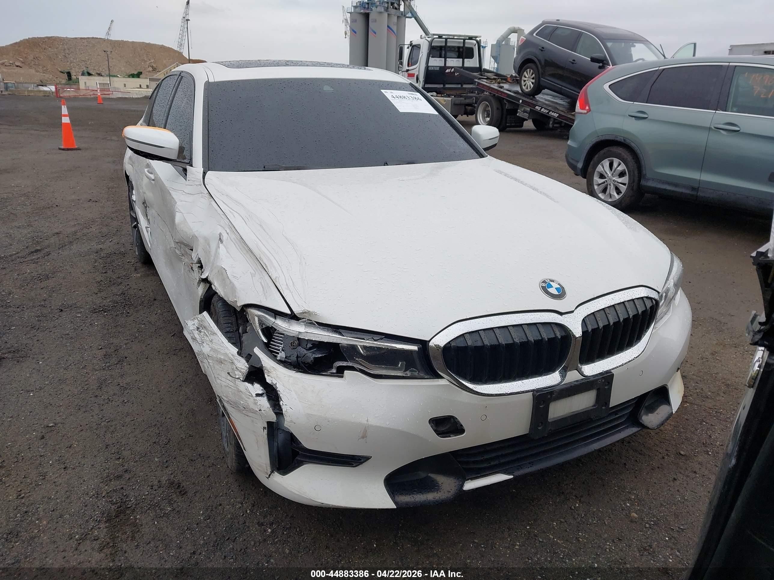2019 Bmw 330i Xdrive White vin: WBA5R7C53KAJ78717