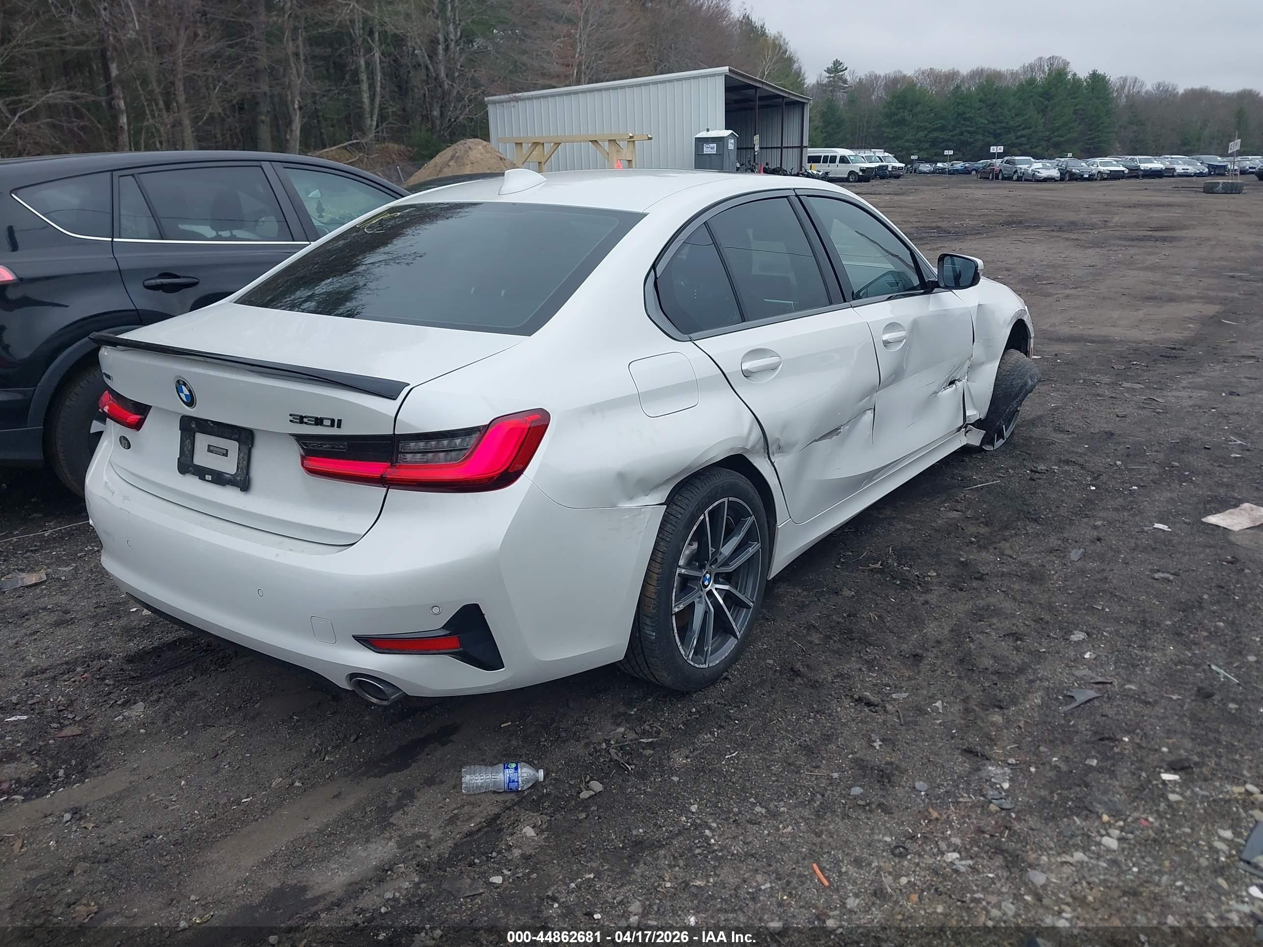2019 Bmw 330i Xdrive White vin: WBA5R7C53KFH02440