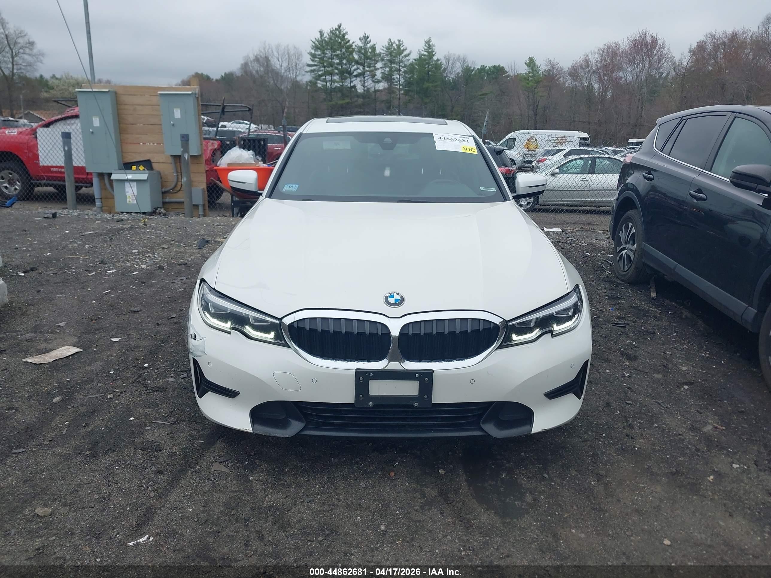 2019 Bmw 330i Xdrive White vin: WBA5R7C53KFH02440