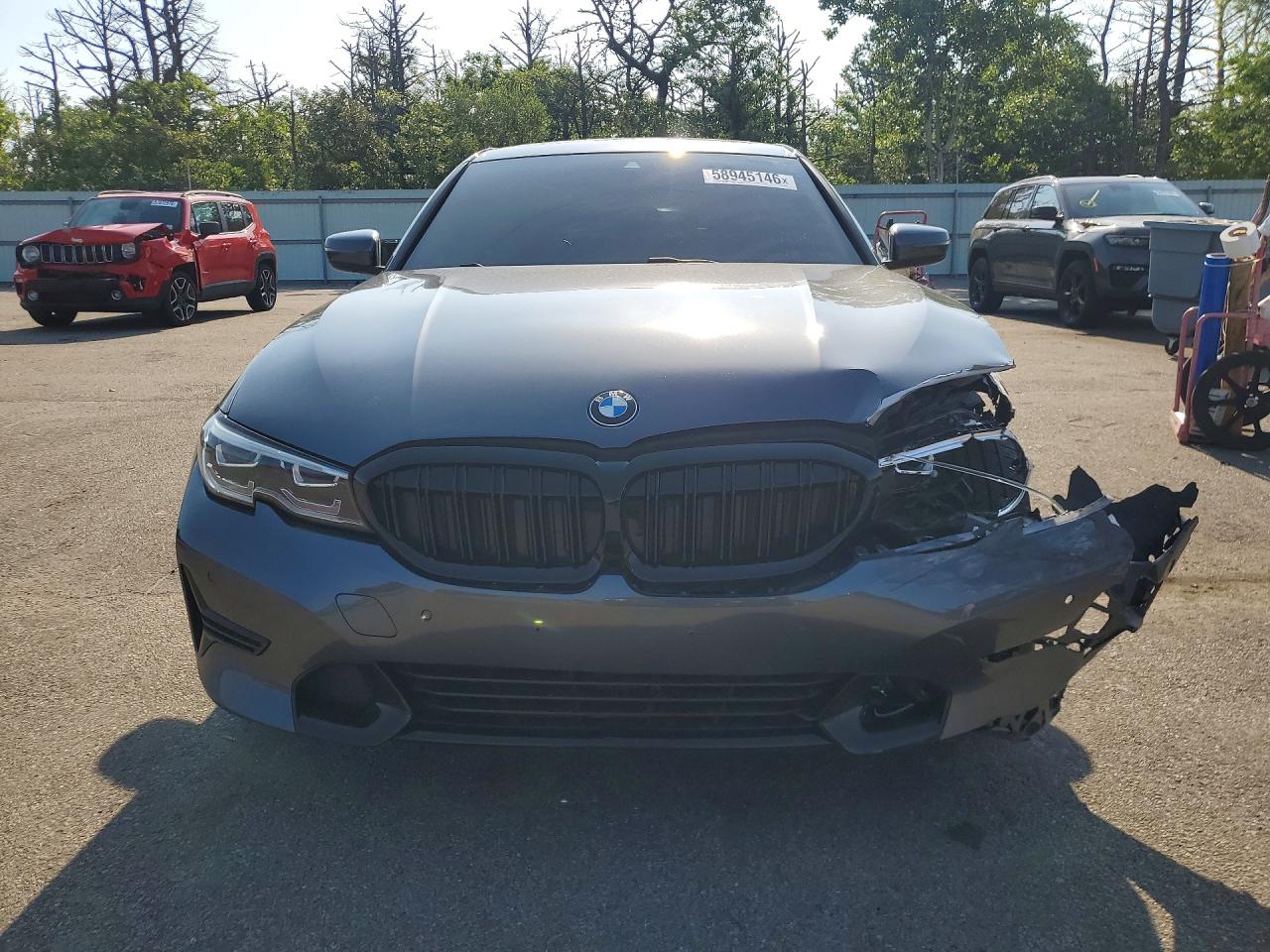 2019 Bmw 330xi Charcoal vin: WBA5R7C56KAJ80509