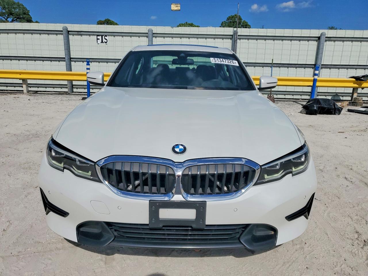 2019 Bmw 330xi White vin: WBA5R7C56KFH30622
