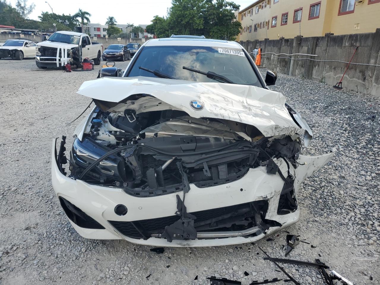 2022 Bmw M340i White vin: WBA5U7C03NFL69578