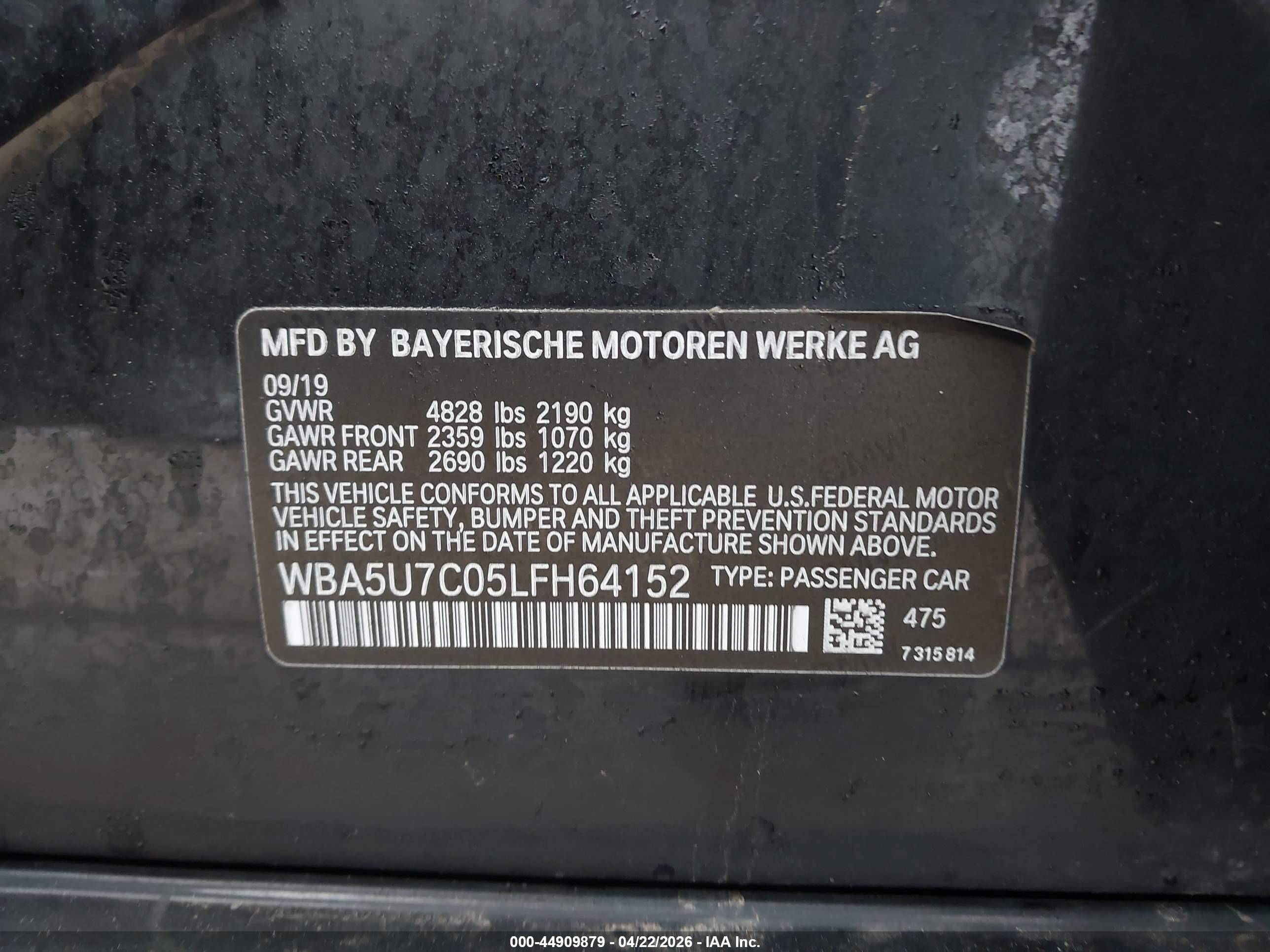 2020 Bmw M340i   Black vin: WBA5U7C05LFH64152