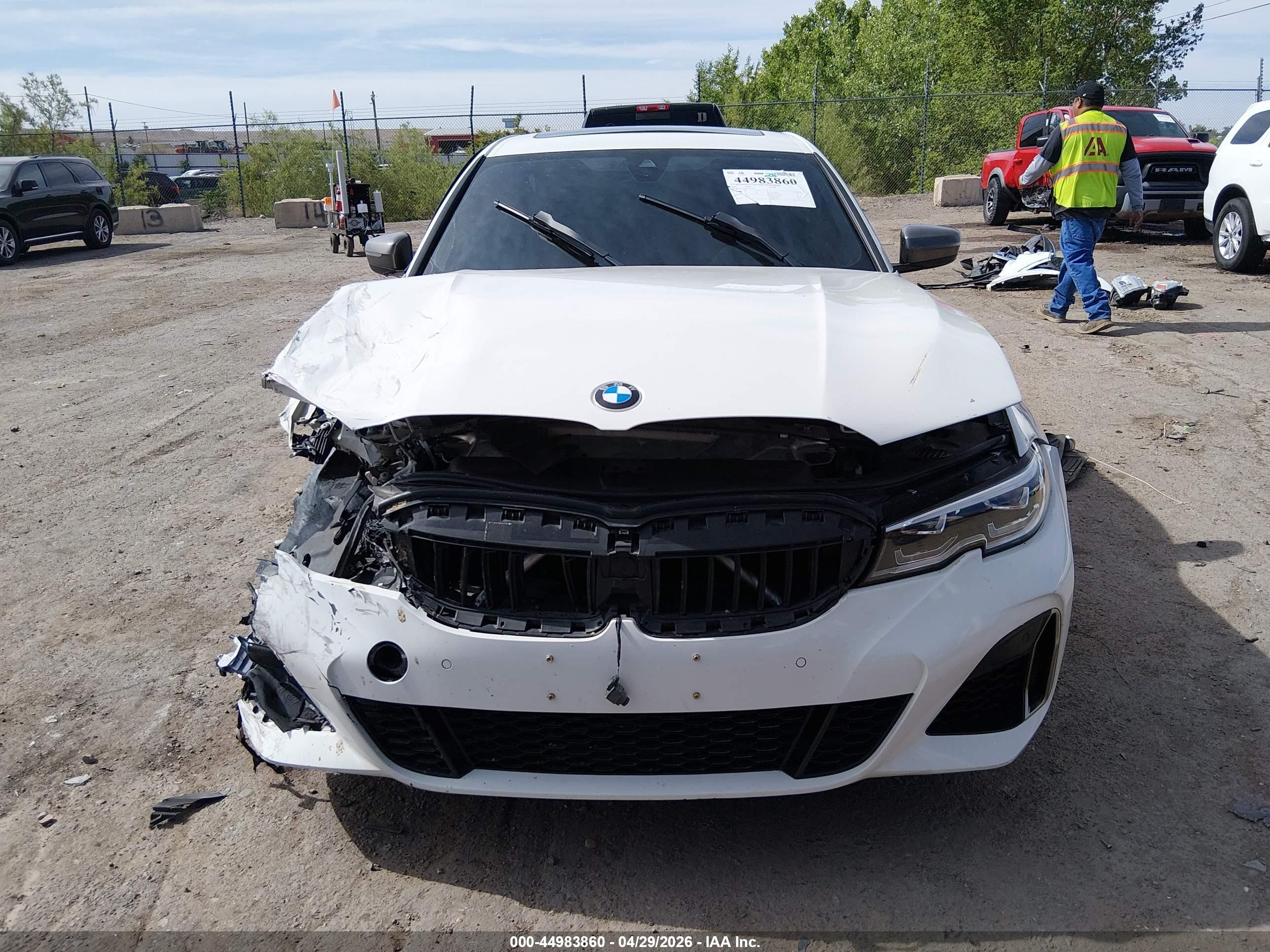 2020 Bmw M340i   White vin: WBA5U7C06LFH32360