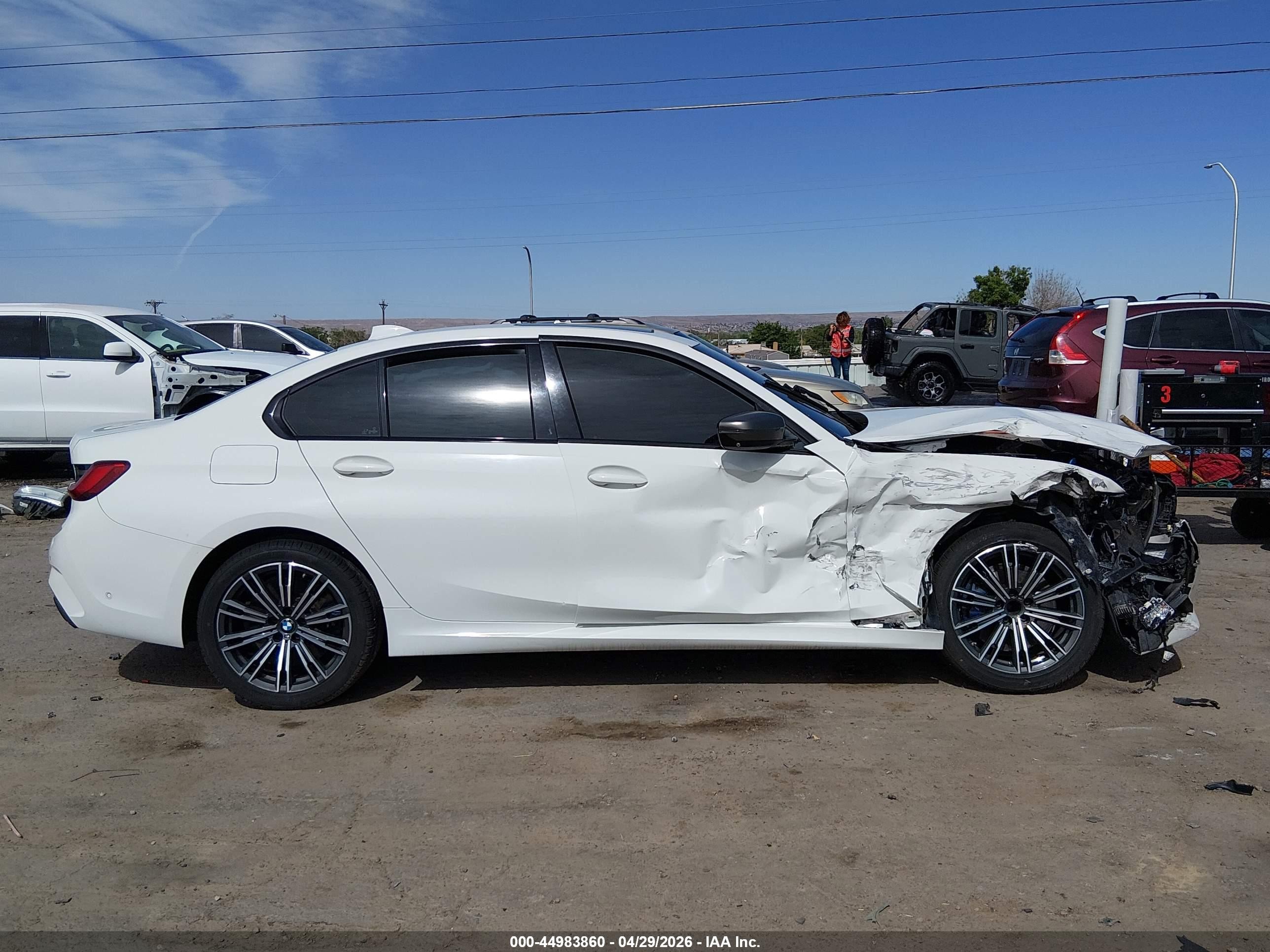 2020 Bmw M340i   White vin: WBA5U7C06LFH32360