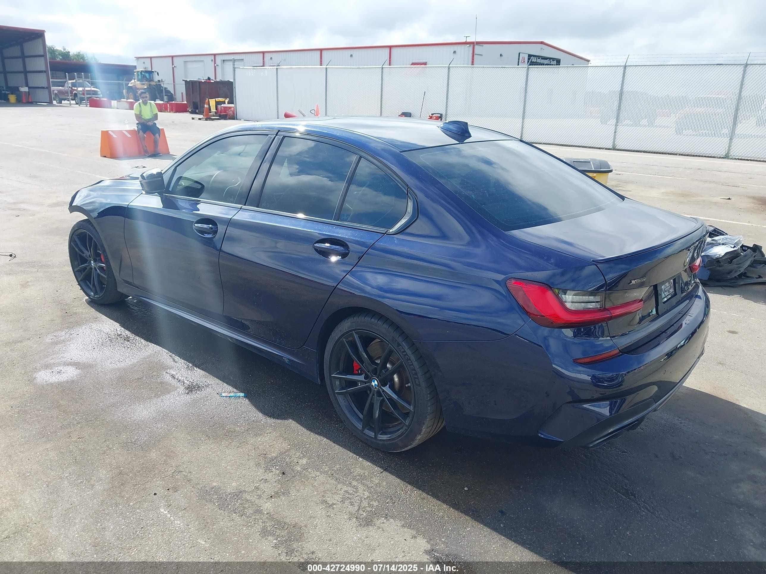 2021 Bmw 3 Series M340i Xdrive Blue vin: WBA5U9C00MFK97023