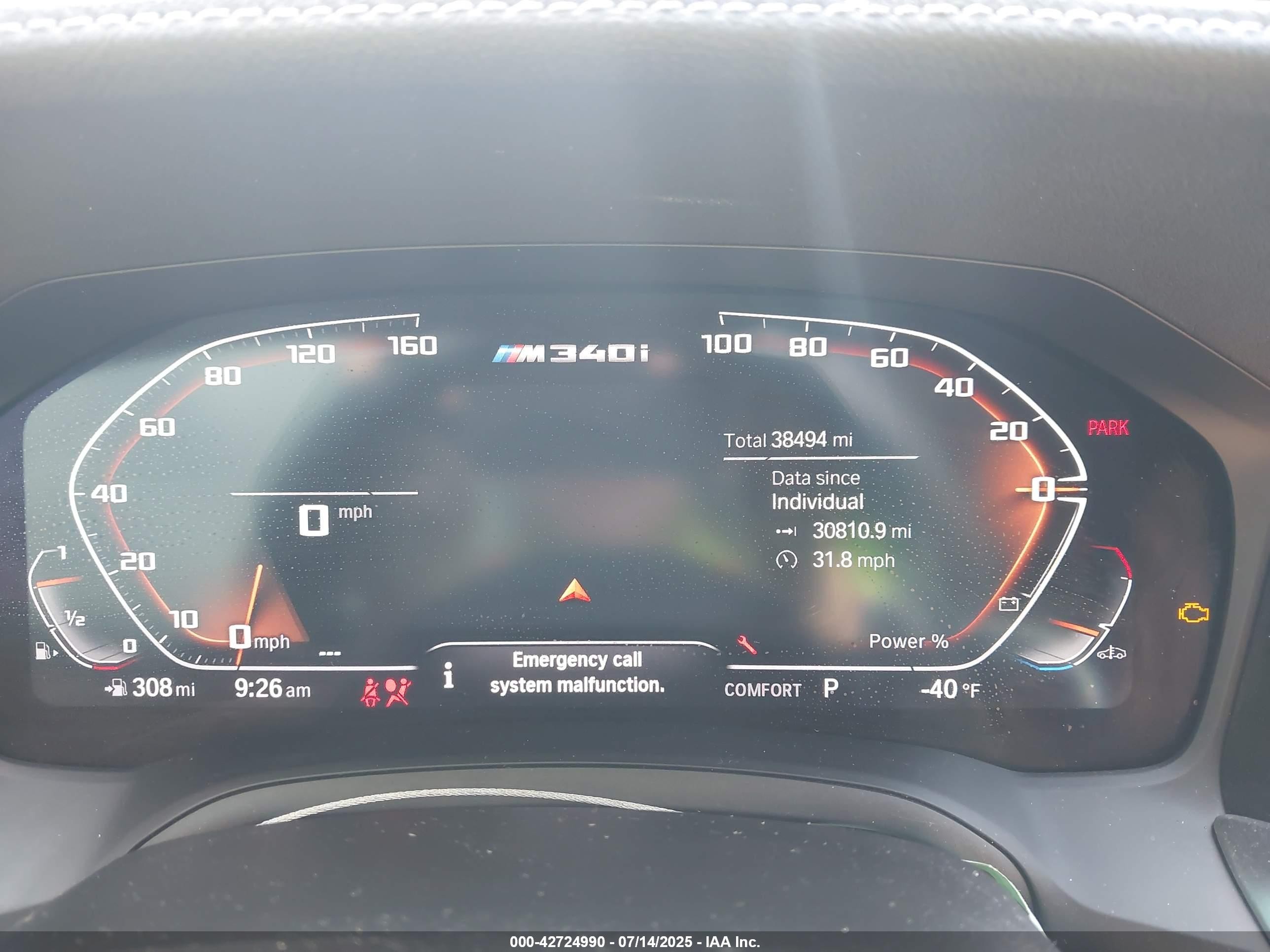 2021 Bmw 3 Series M340i Xdrive Blue vin: WBA5U9C00MFK97023