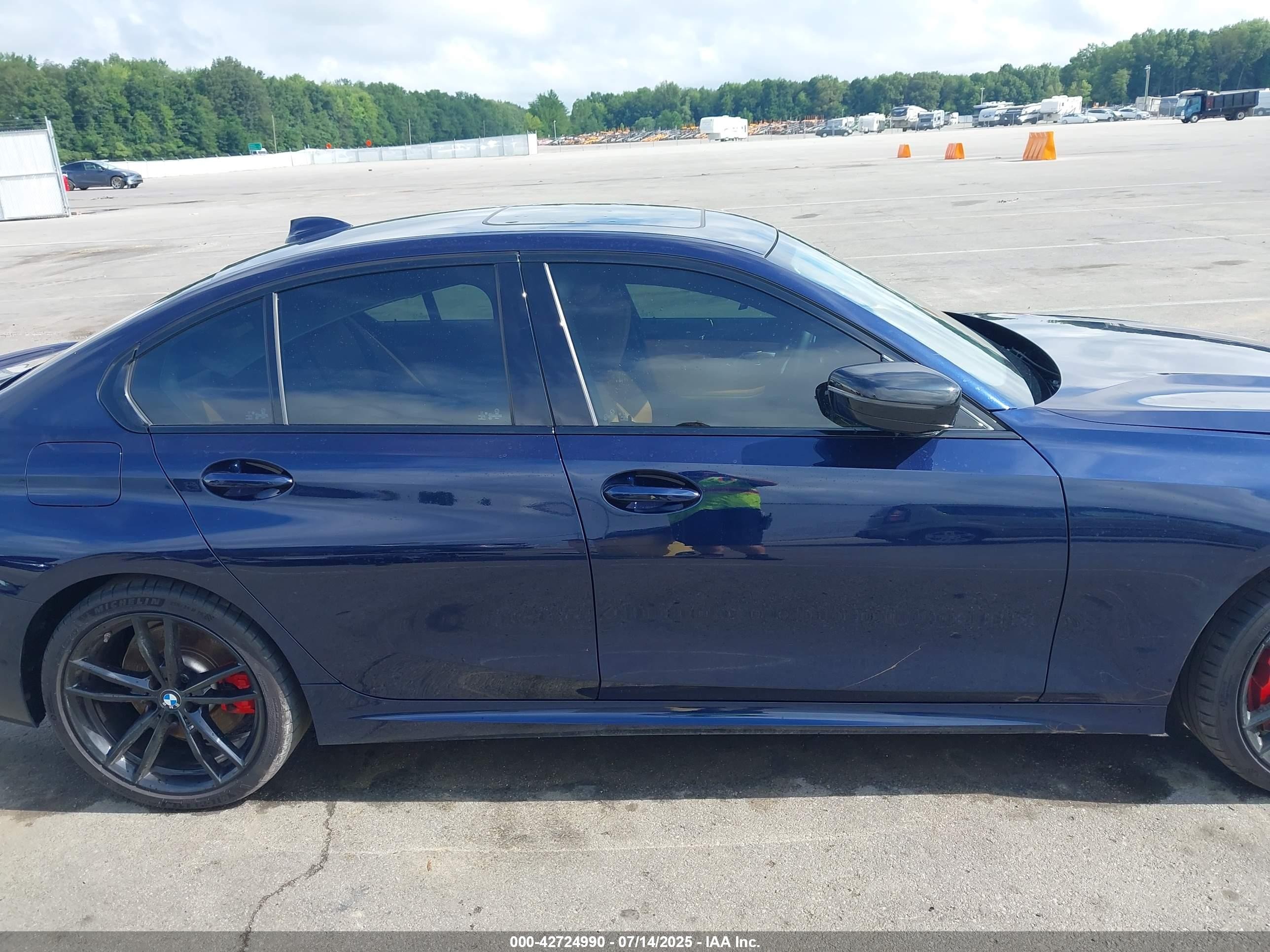 2021 Bmw 3 Series M340i Xdrive Blue vin: WBA5U9C00MFK97023