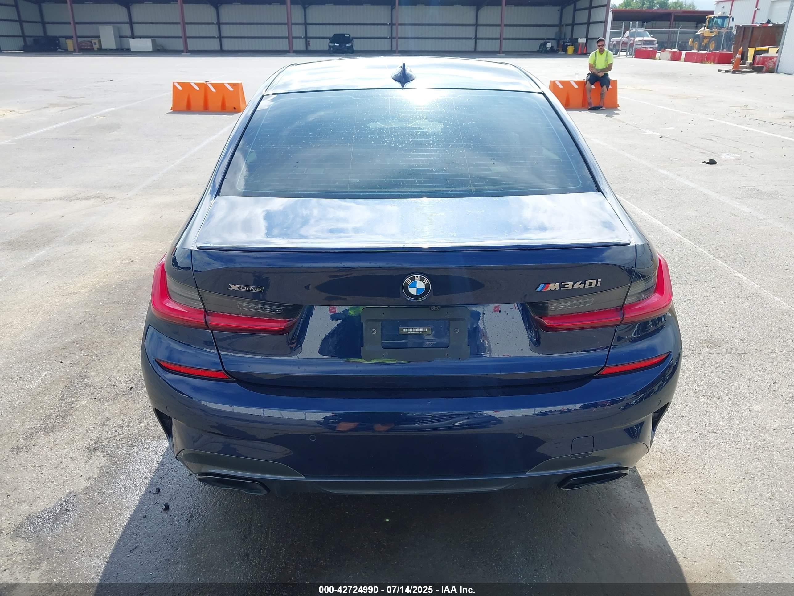 2021 Bmw 3 Series M340i Xdrive Blue vin: WBA5U9C00MFK97023