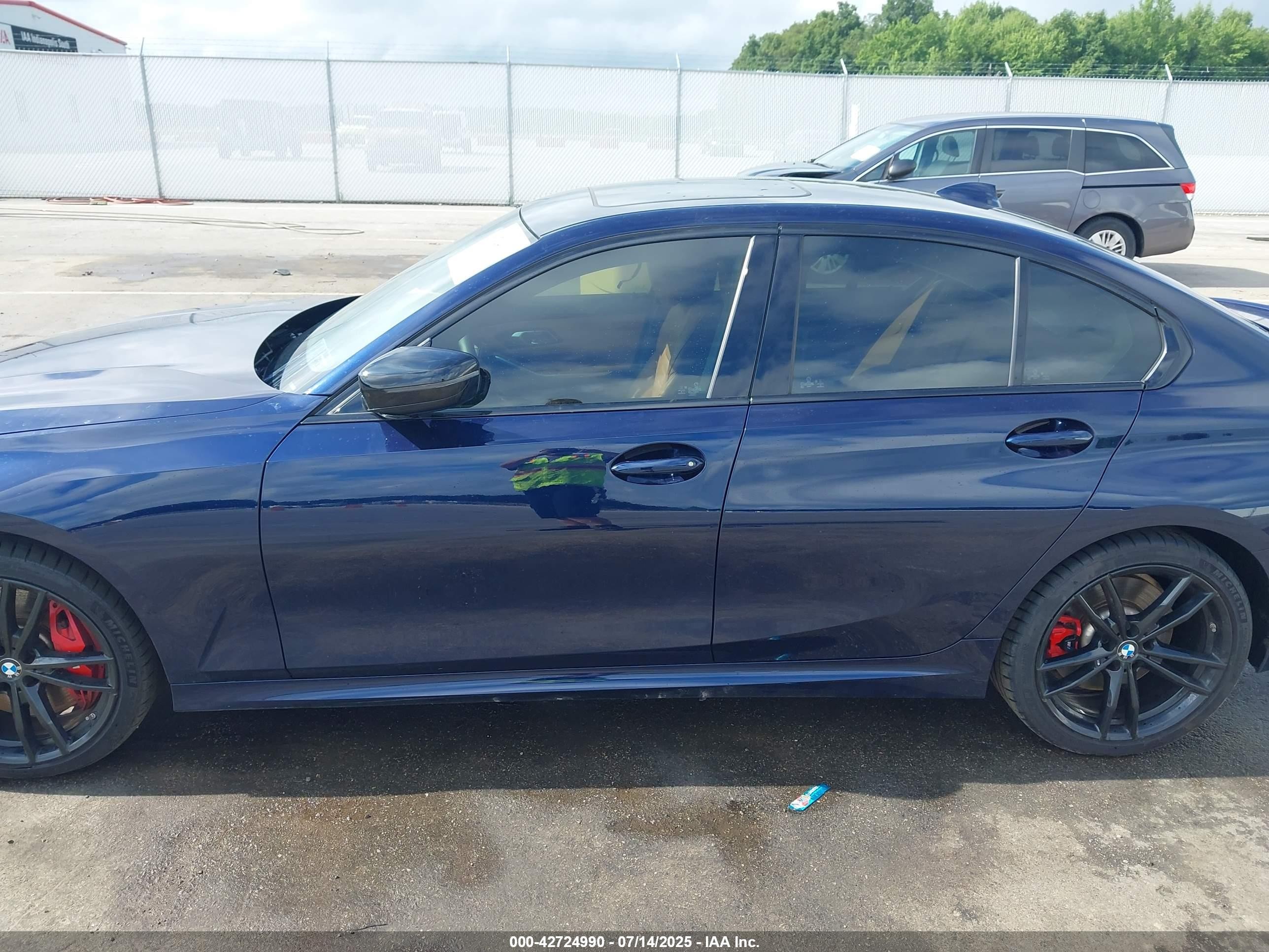 2021 Bmw 3 Series M340i Xdrive Blue vin: WBA5U9C00MFK97023