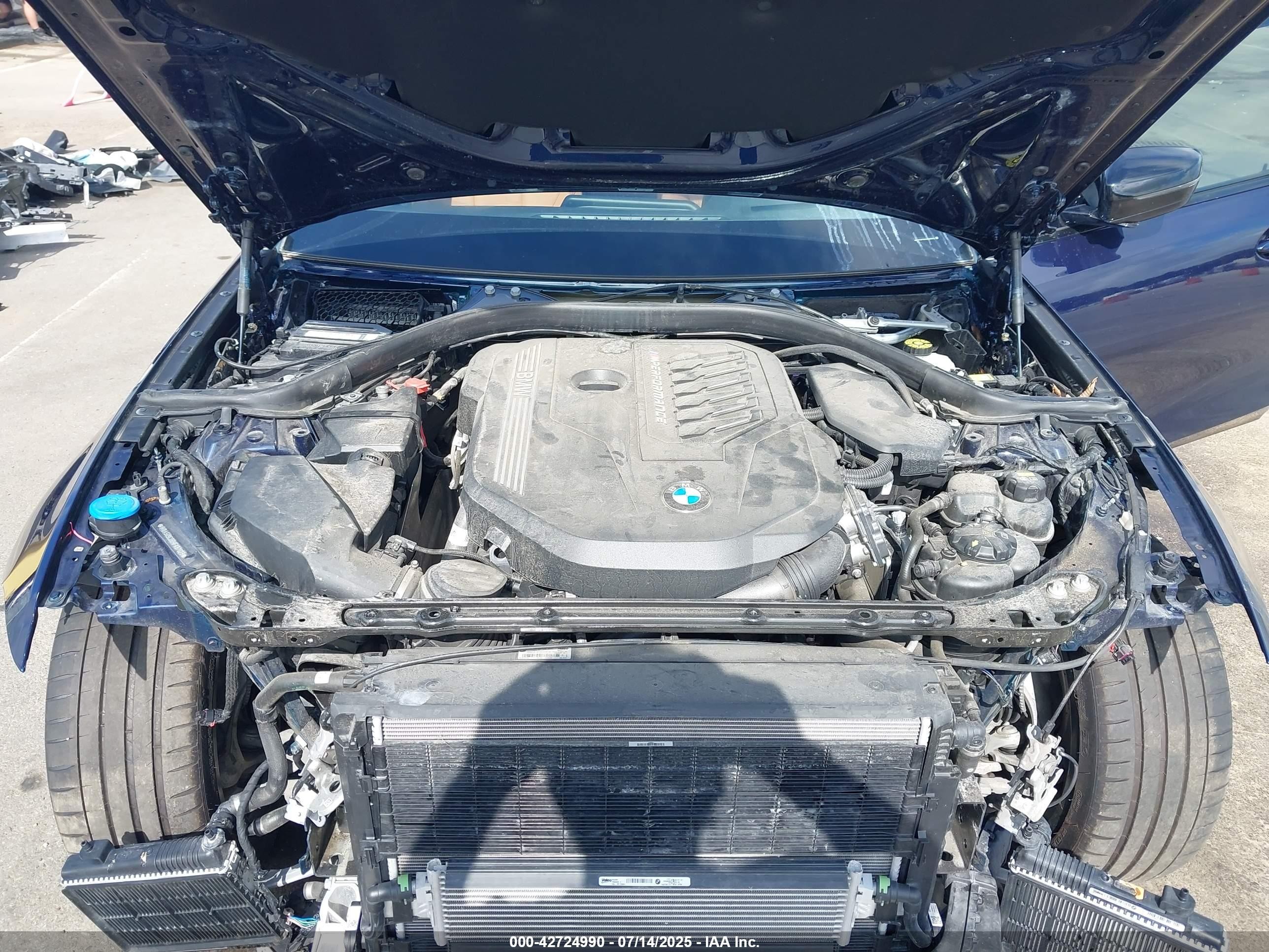 2021 Bmw 3 Series M340i Xdrive Blue vin: WBA5U9C00MFK97023