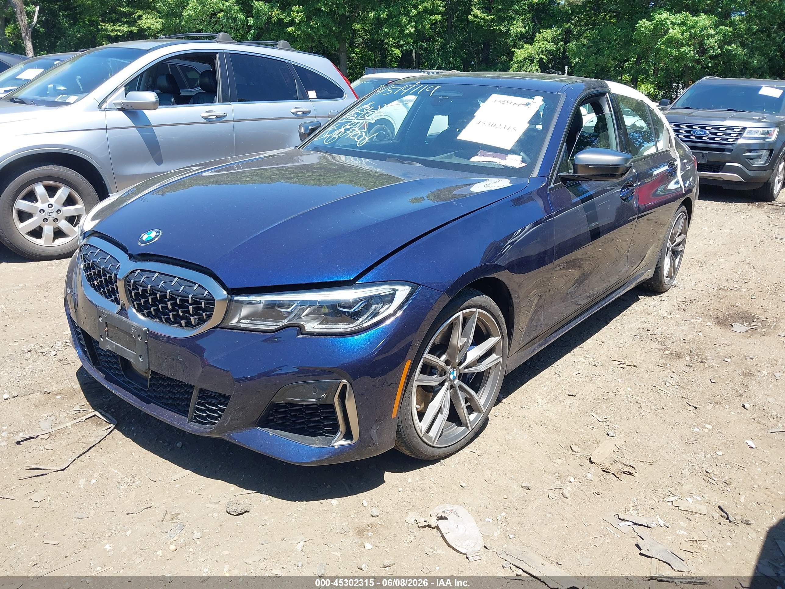 2020 Bmw M340i M340i Xdrive Blue vin: WBA5U9C06LFH35481