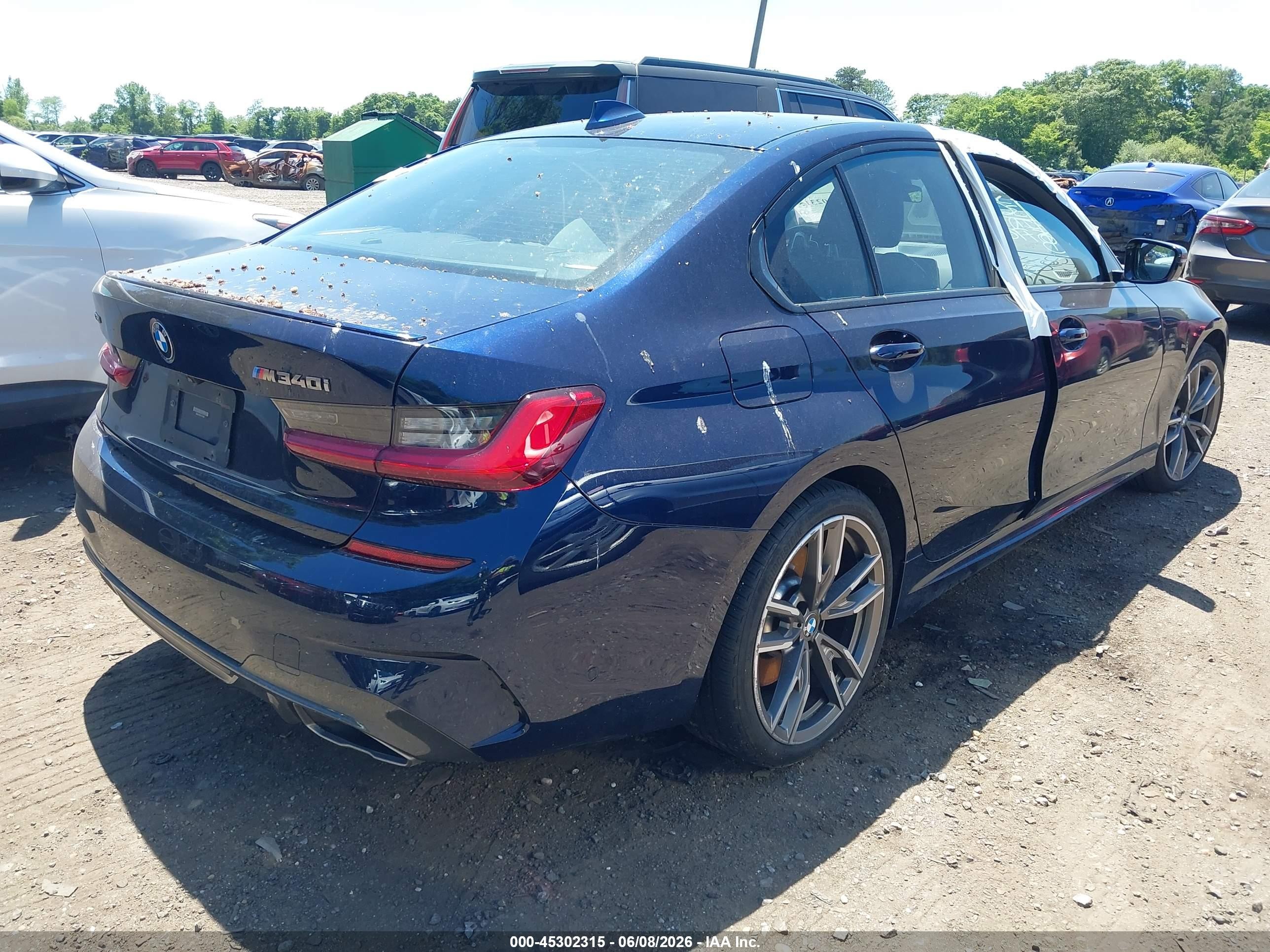 2020 Bmw M340i M340i Xdrive Blue vin: WBA5U9C06LFH35481