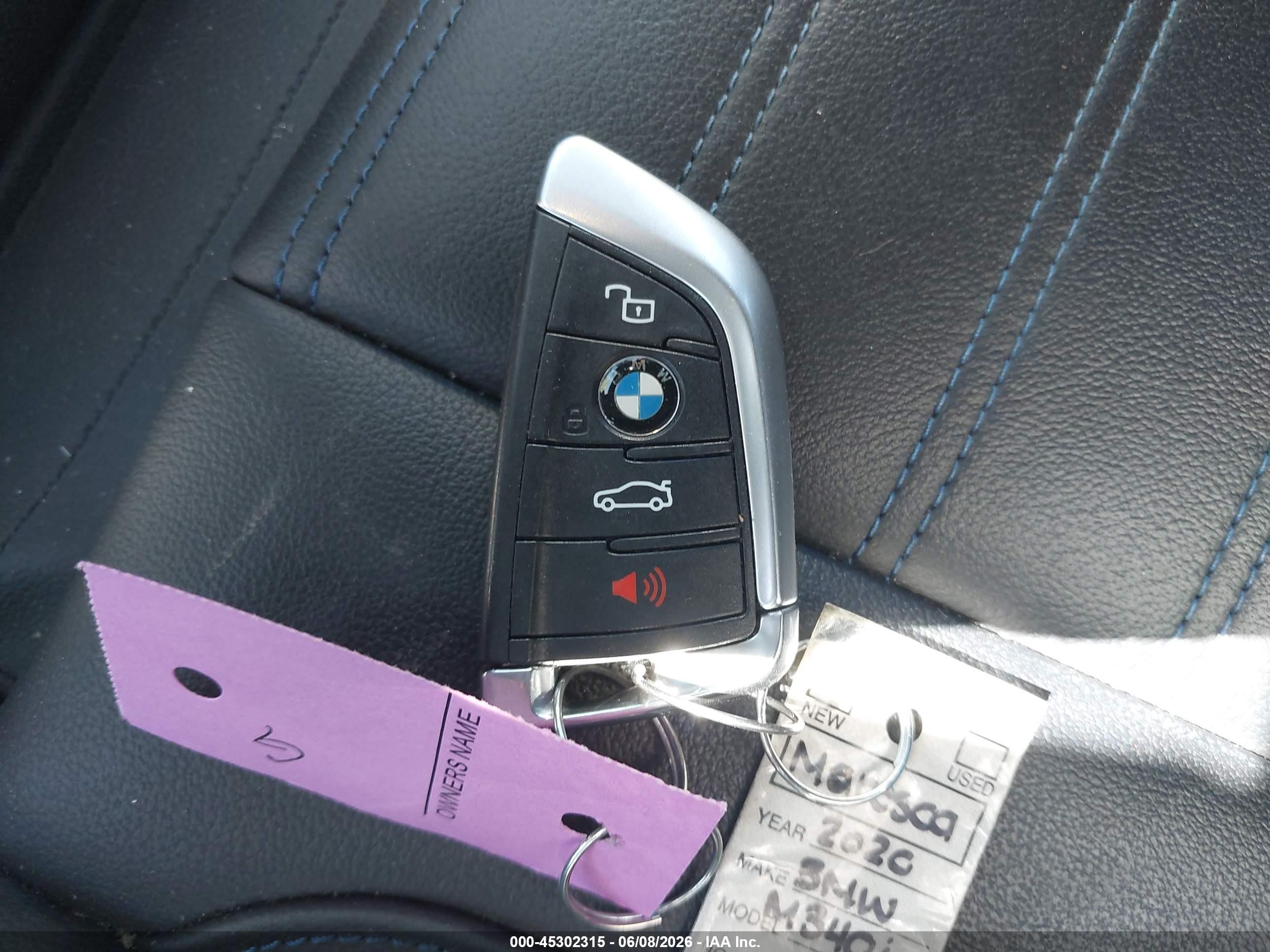 2020 Bmw M340i M340i Xdrive Blue vin: WBA5U9C06LFH35481