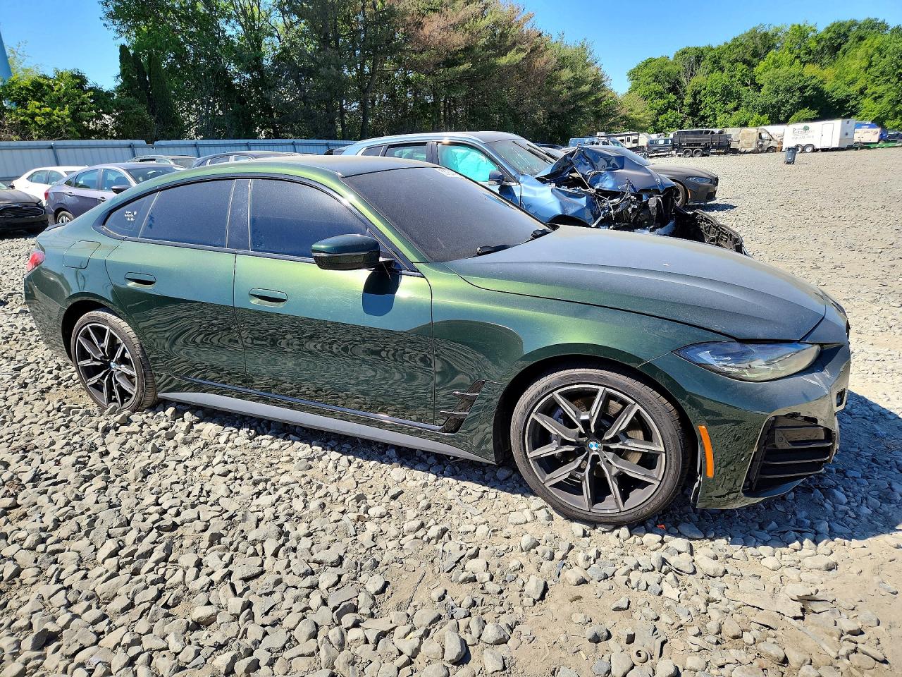 2022 Bmw 430i Gran Coupe Green vin: WBA63AV04NFM77922