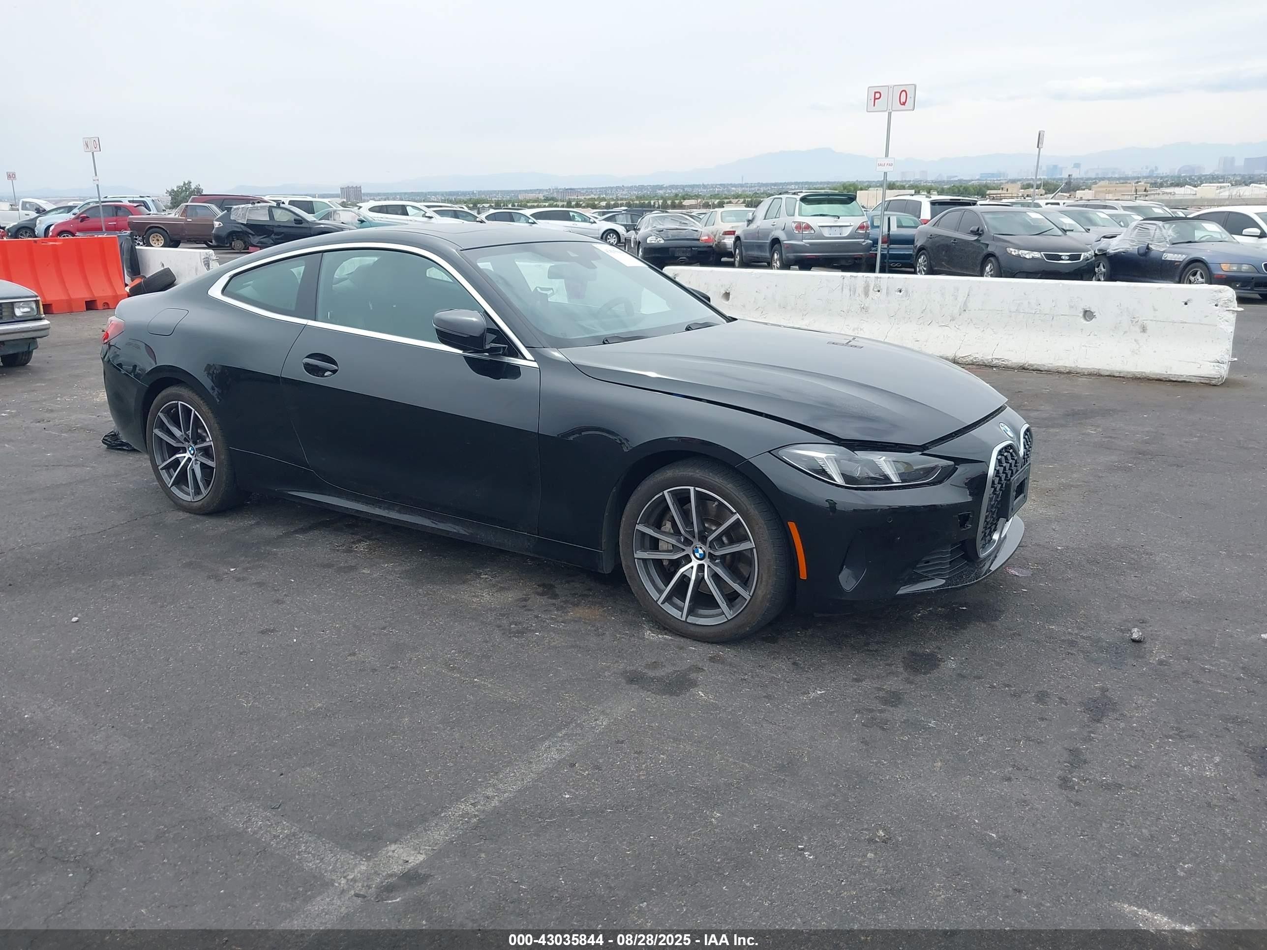 2025 Bmw 4 Series 430i Xdrive Черный vin: WBA63DA04SCS87073