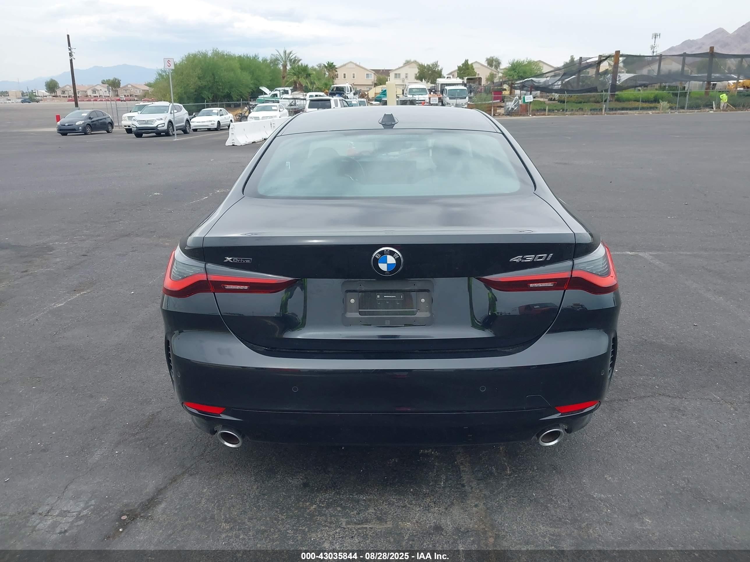 2025 Bmw 4 Series 430i Xdrive Black vin: WBA63DA04SCS87073