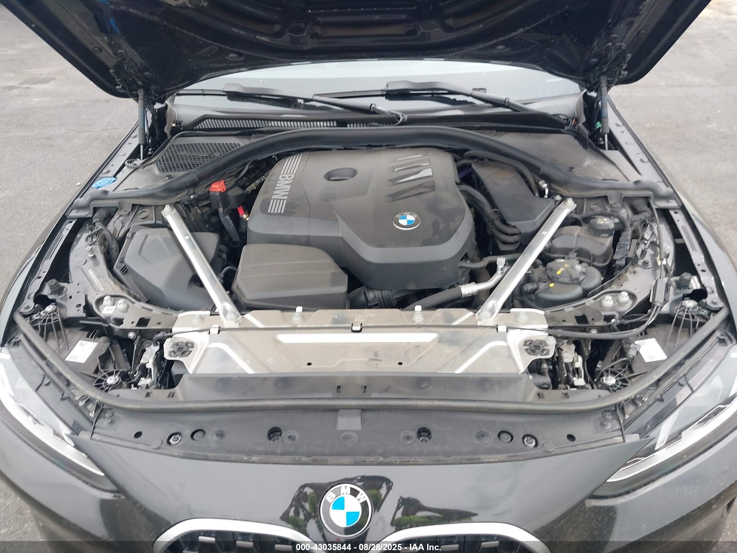 2025 Bmw 4 Series 430i Xdrive Black vin: WBA63DA04SCS87073