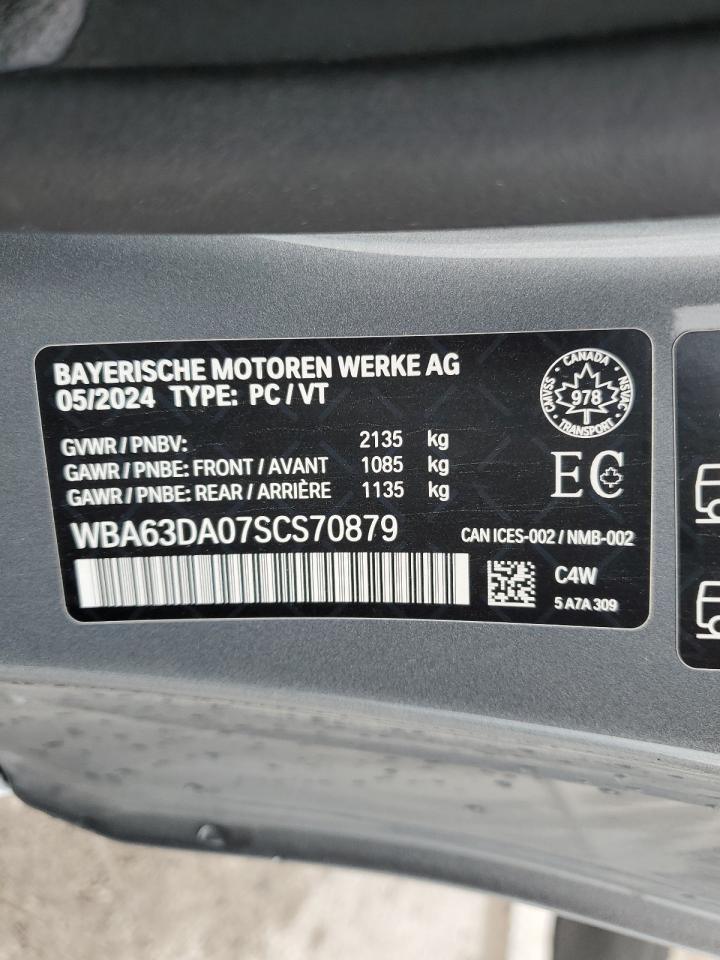 2025 Bmw 430xi    Gray vin: WBA63DA07SCS70879