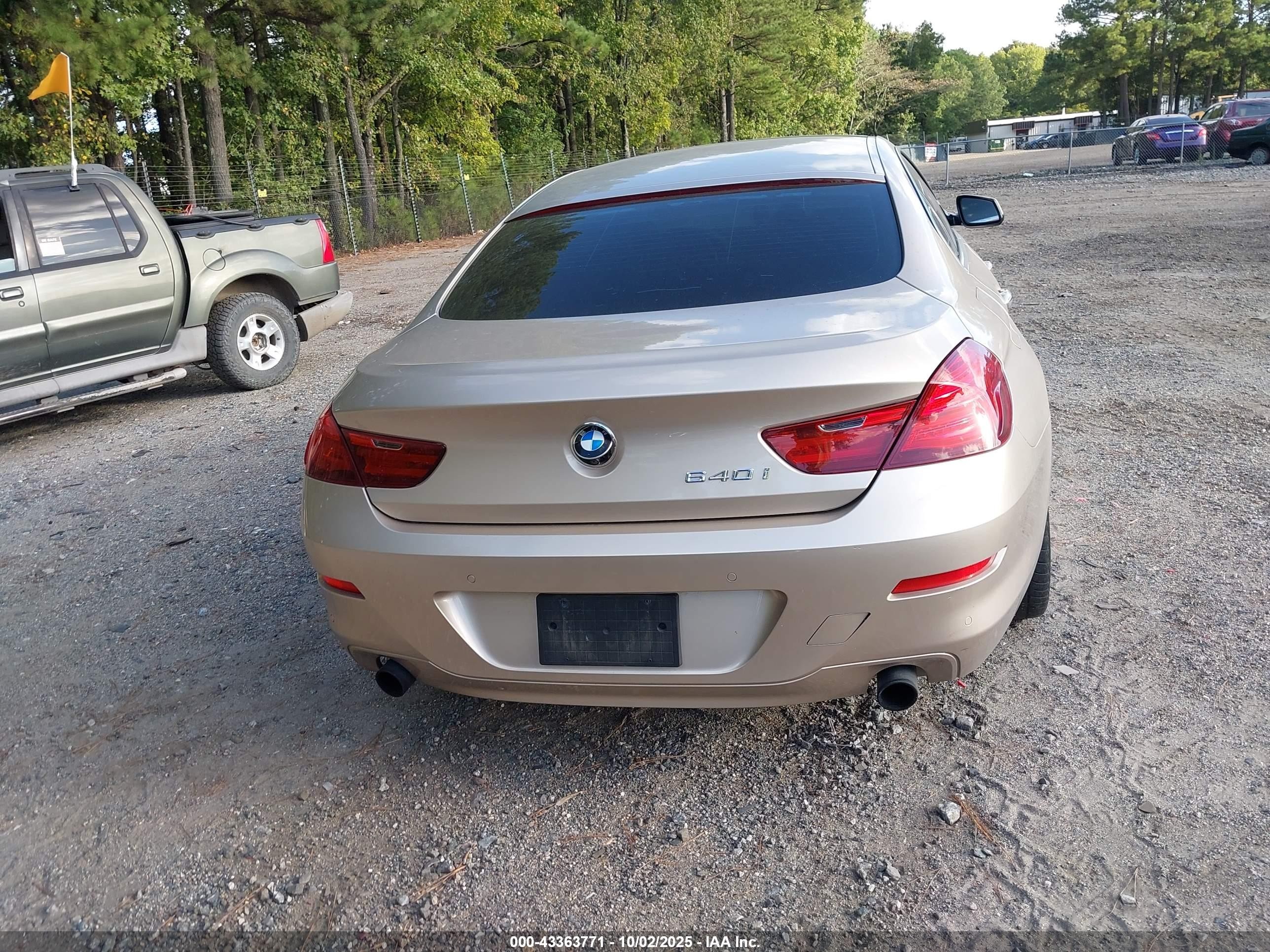 2013 Bmw 640i Gran Coupe   Gold vin: WBA6A0C50DDZ04120