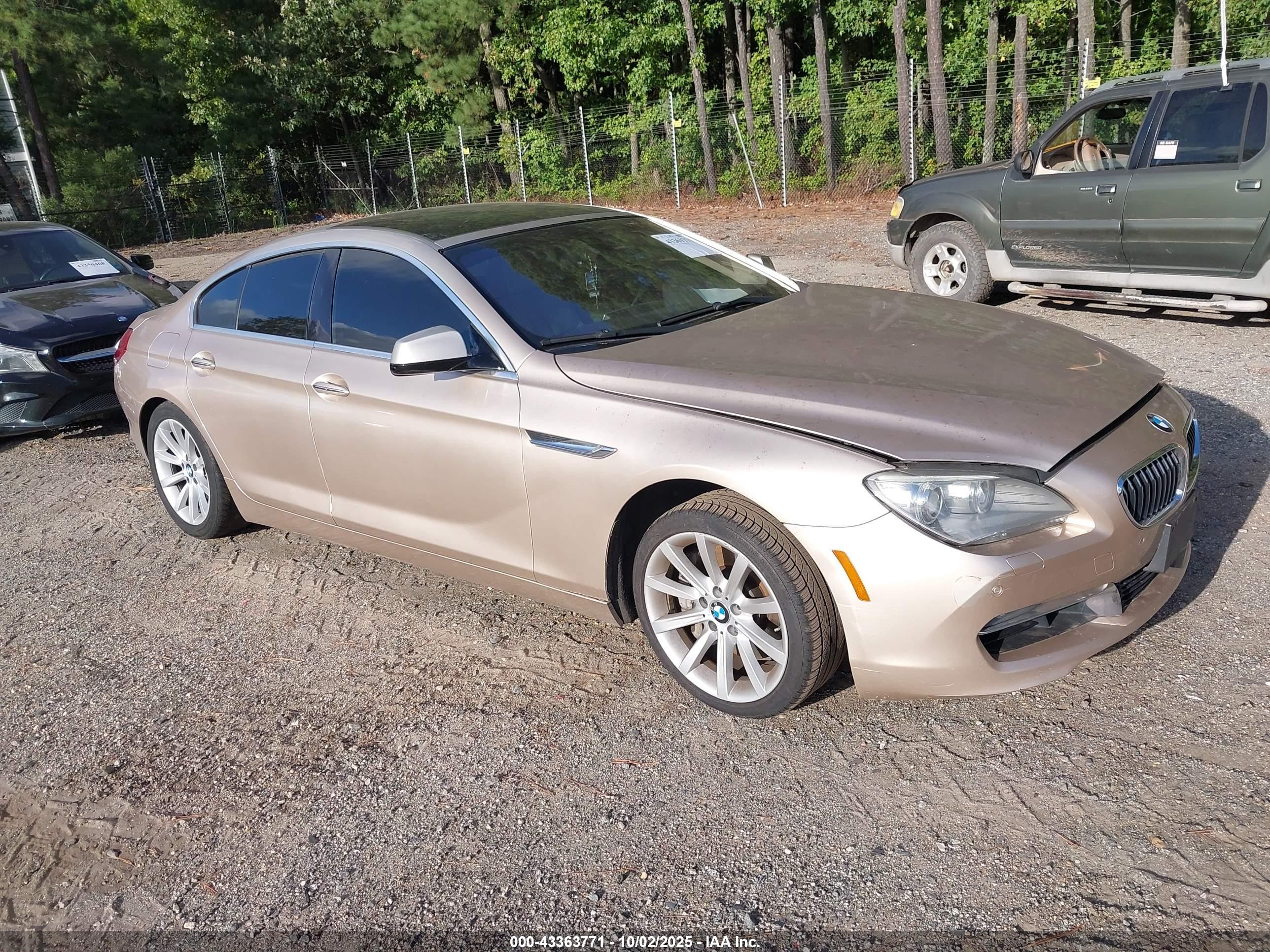 2013 Bmw 640i Gran Coupe   Gold vin: WBA6A0C50DDZ04120