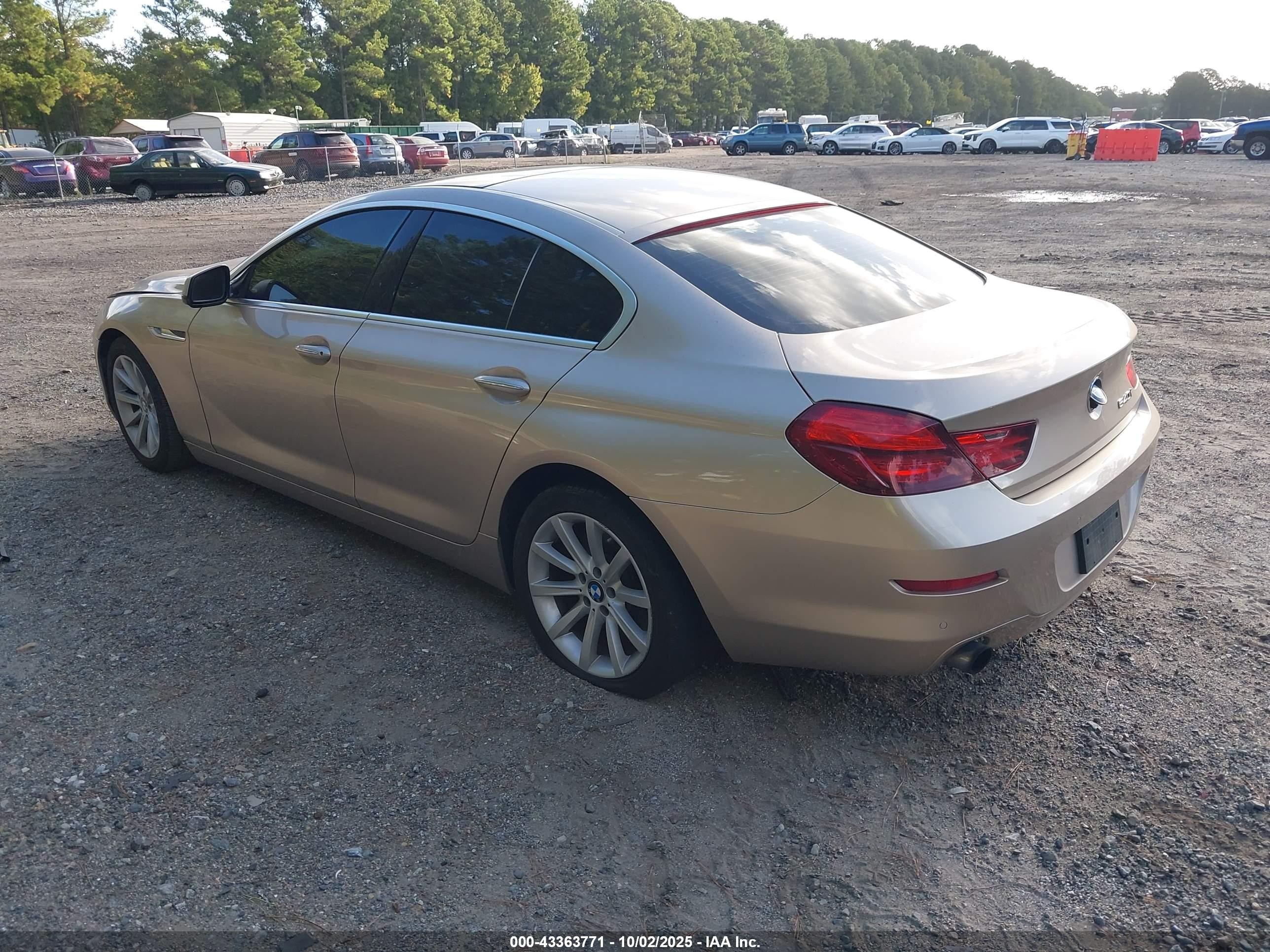 2013 Bmw 640i Gran Coupe   Gold vin: WBA6A0C50DDZ04120