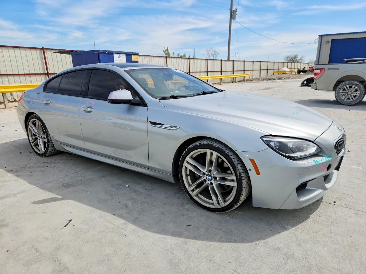2015 Bmw 640 I Gran Coupe Silver vin: WBA6A0C50FD318262