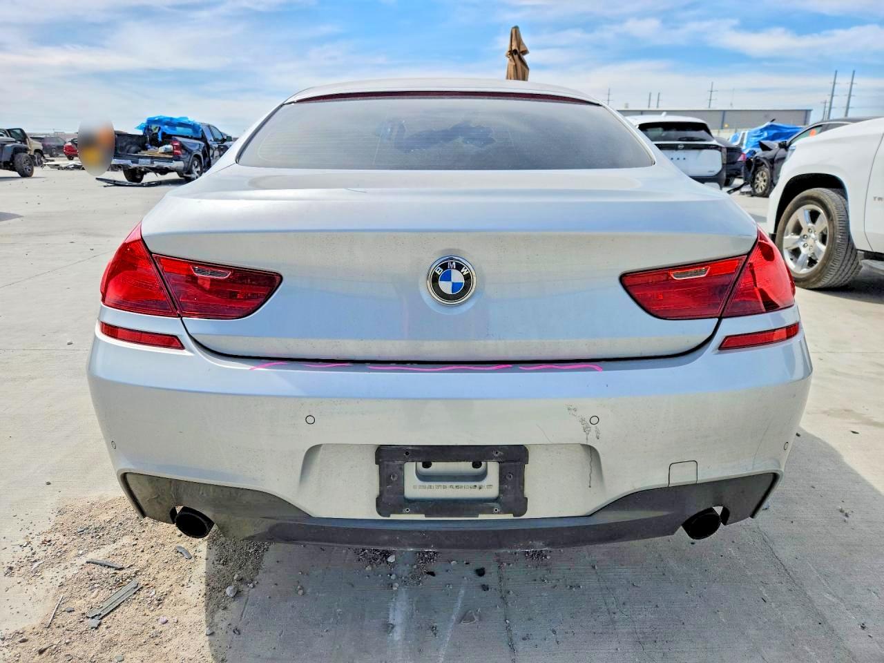 2015 Bmw 640 I Gran Coupe Silver vin: WBA6A0C50FD318262