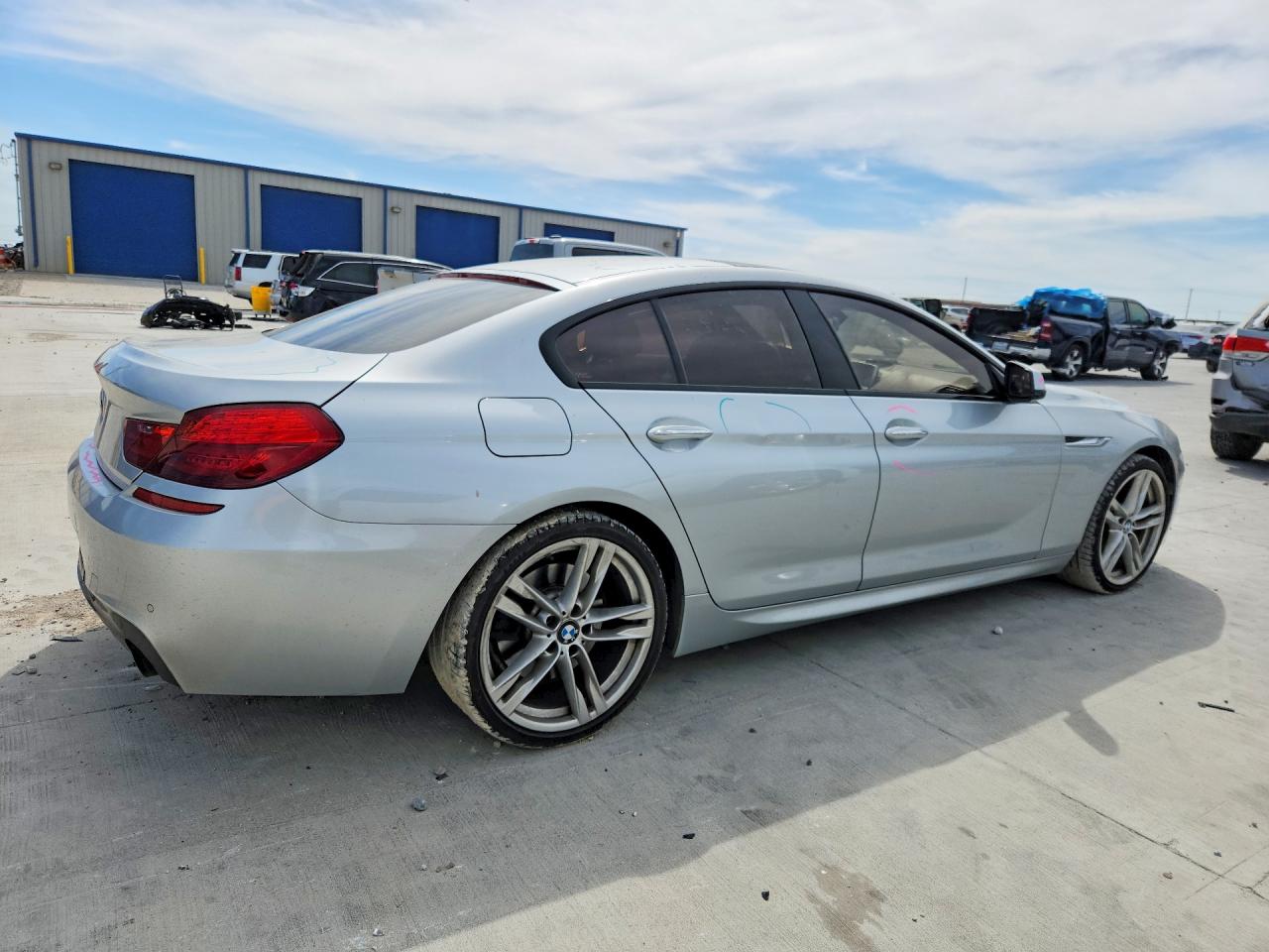 2015 Bmw 640 I Gran Coupe Silver vin: WBA6A0C50FD318262